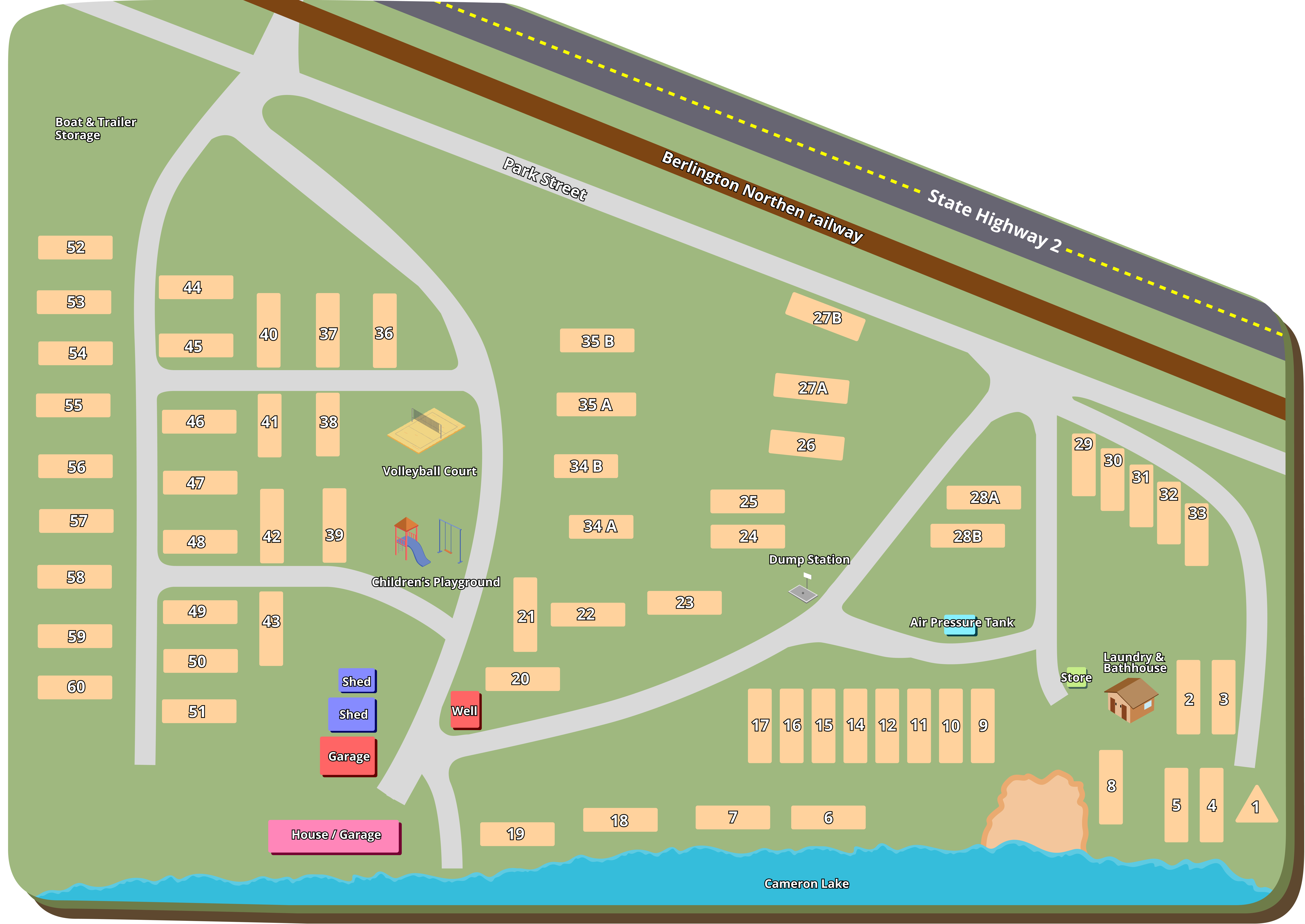 2Annes Lakeside RV Park property map