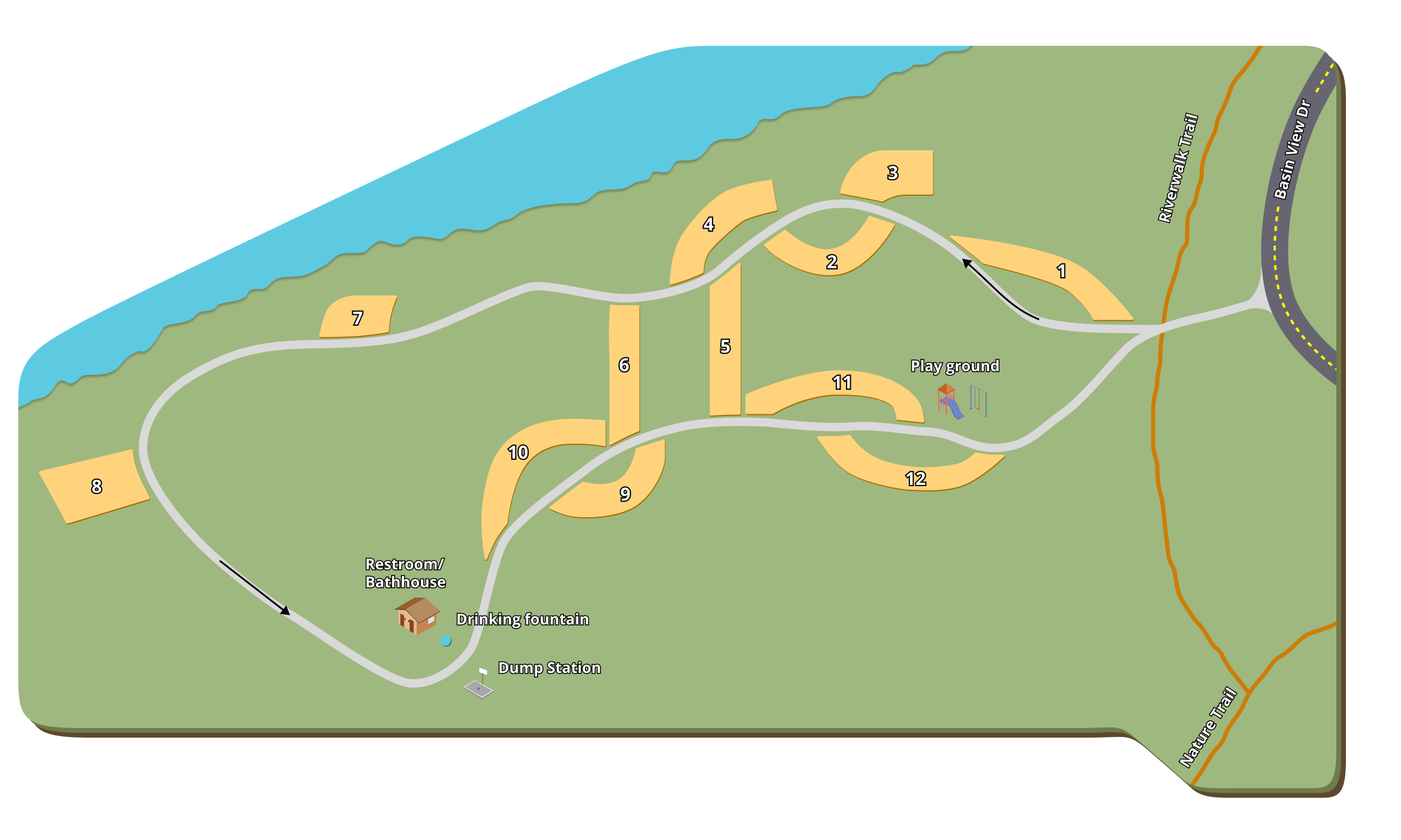 Bainbridge Riverview Campground property map