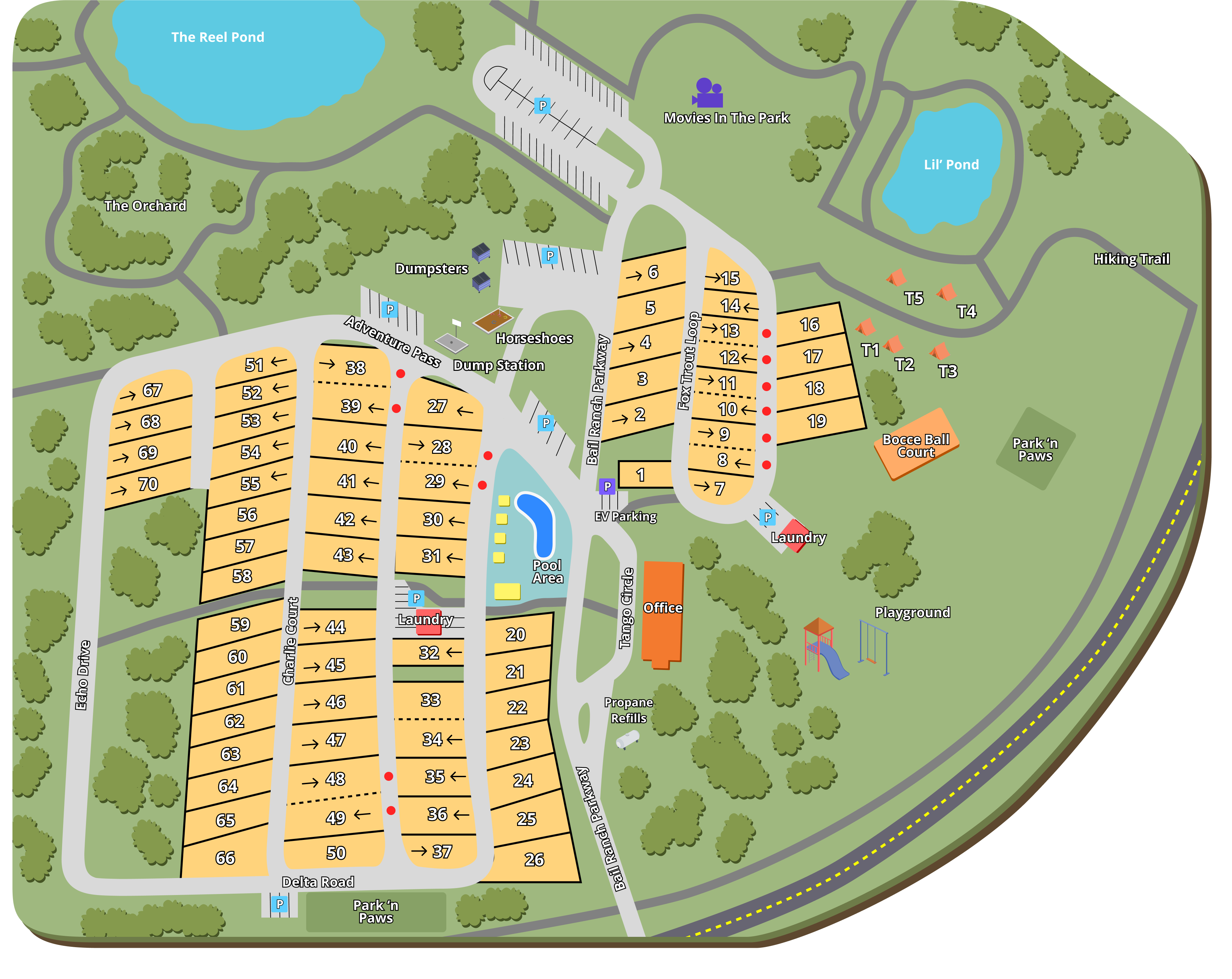 BATL Ranch RV Resort property map