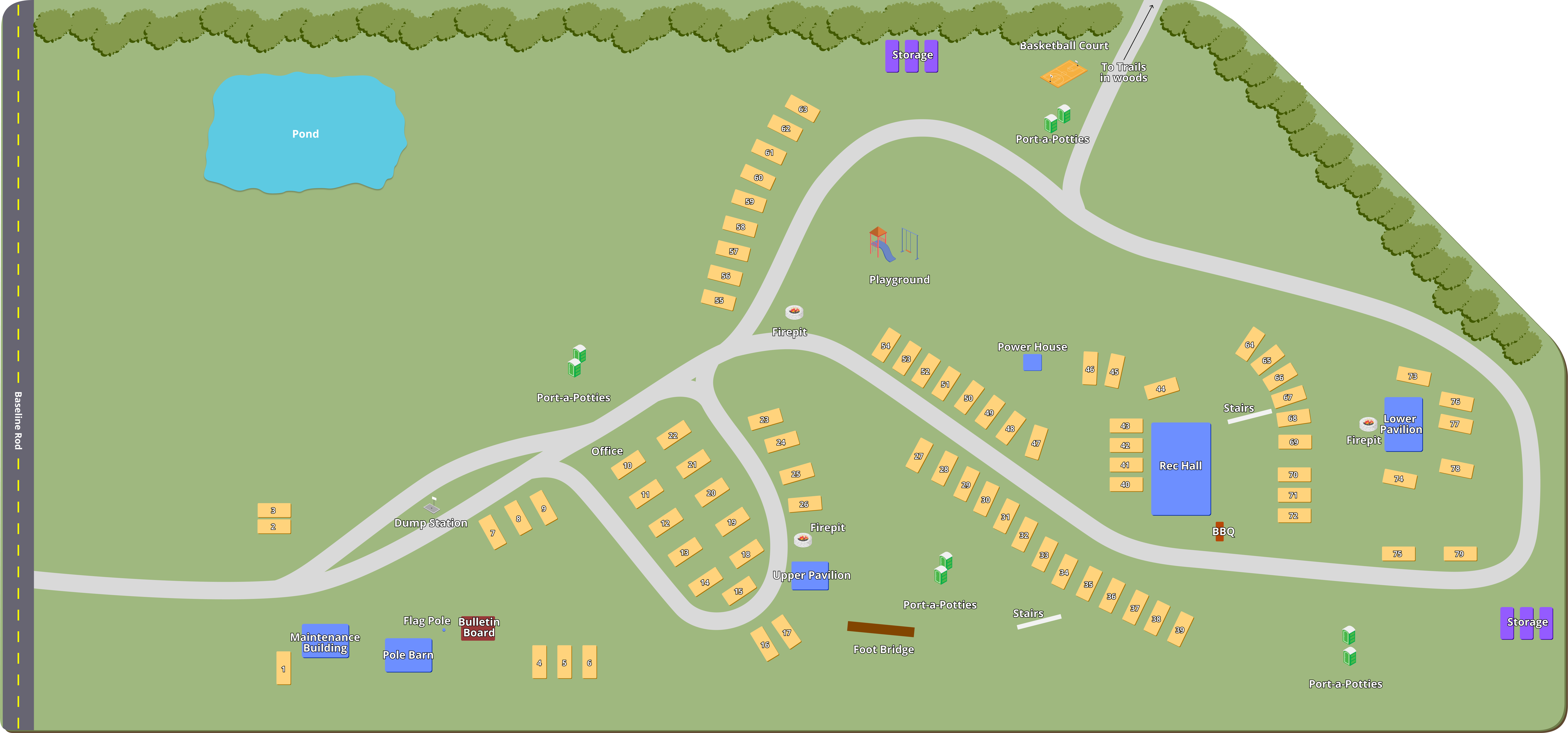 Bellevue Campground property map