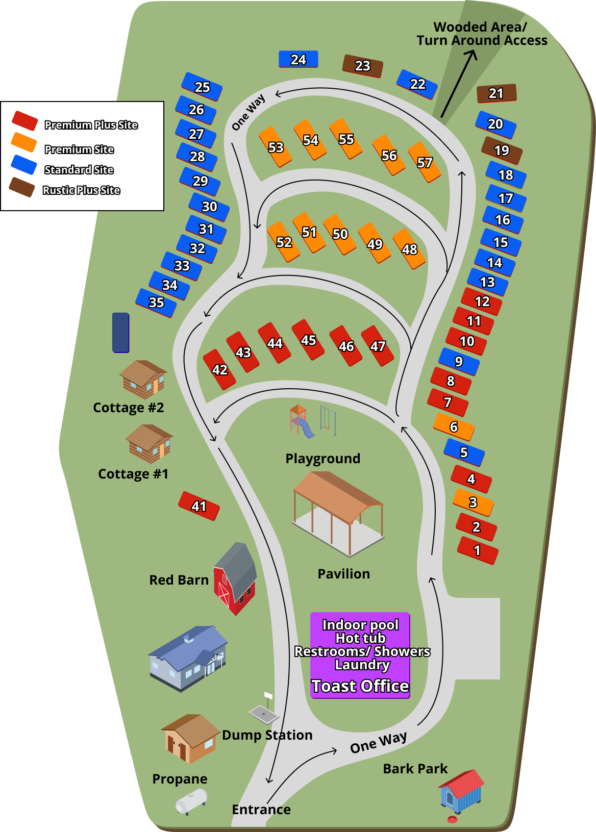 Black Dog Basecamp (aka Lewiston Shady Acres) property map
