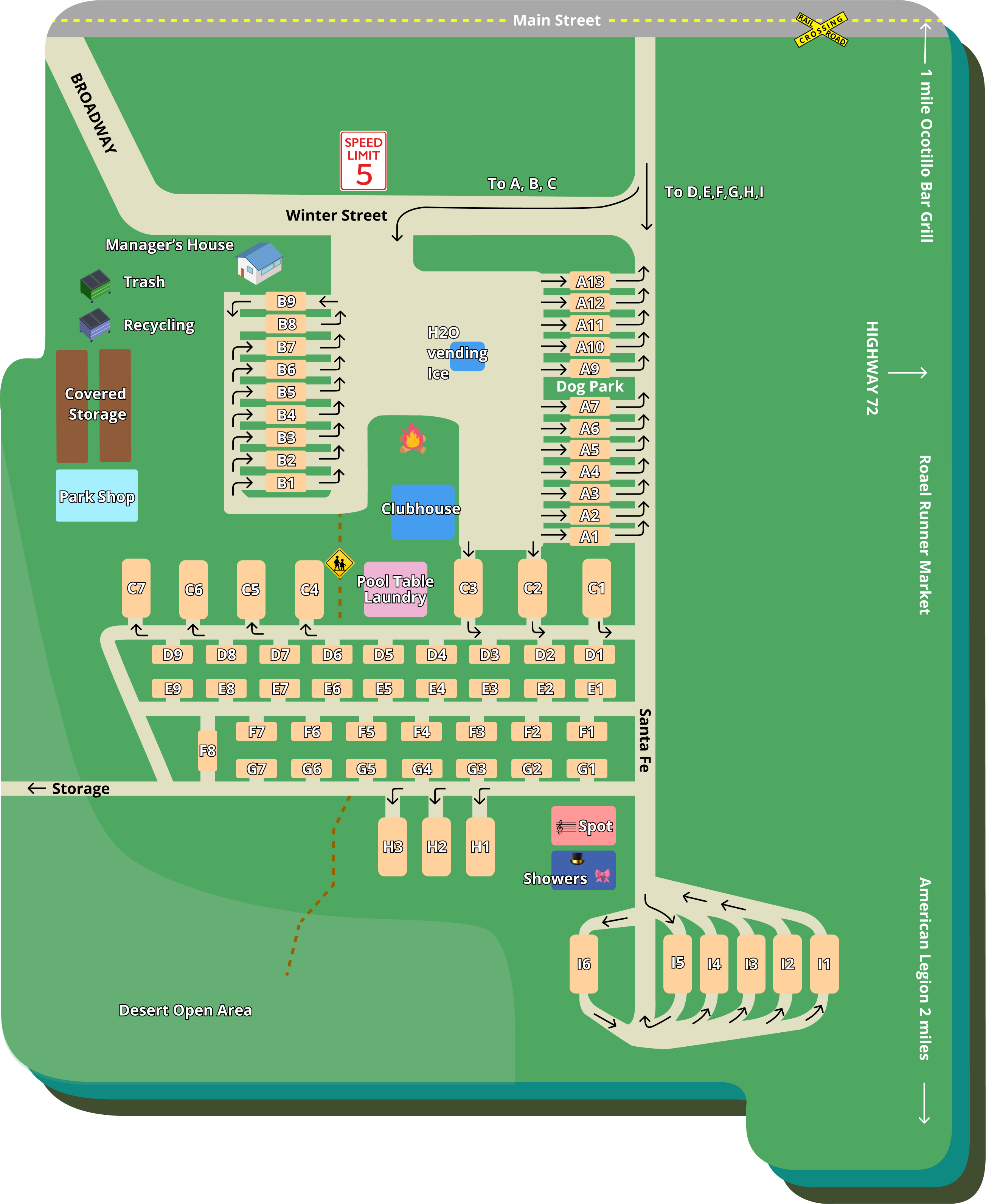 Bouse RV Park property map