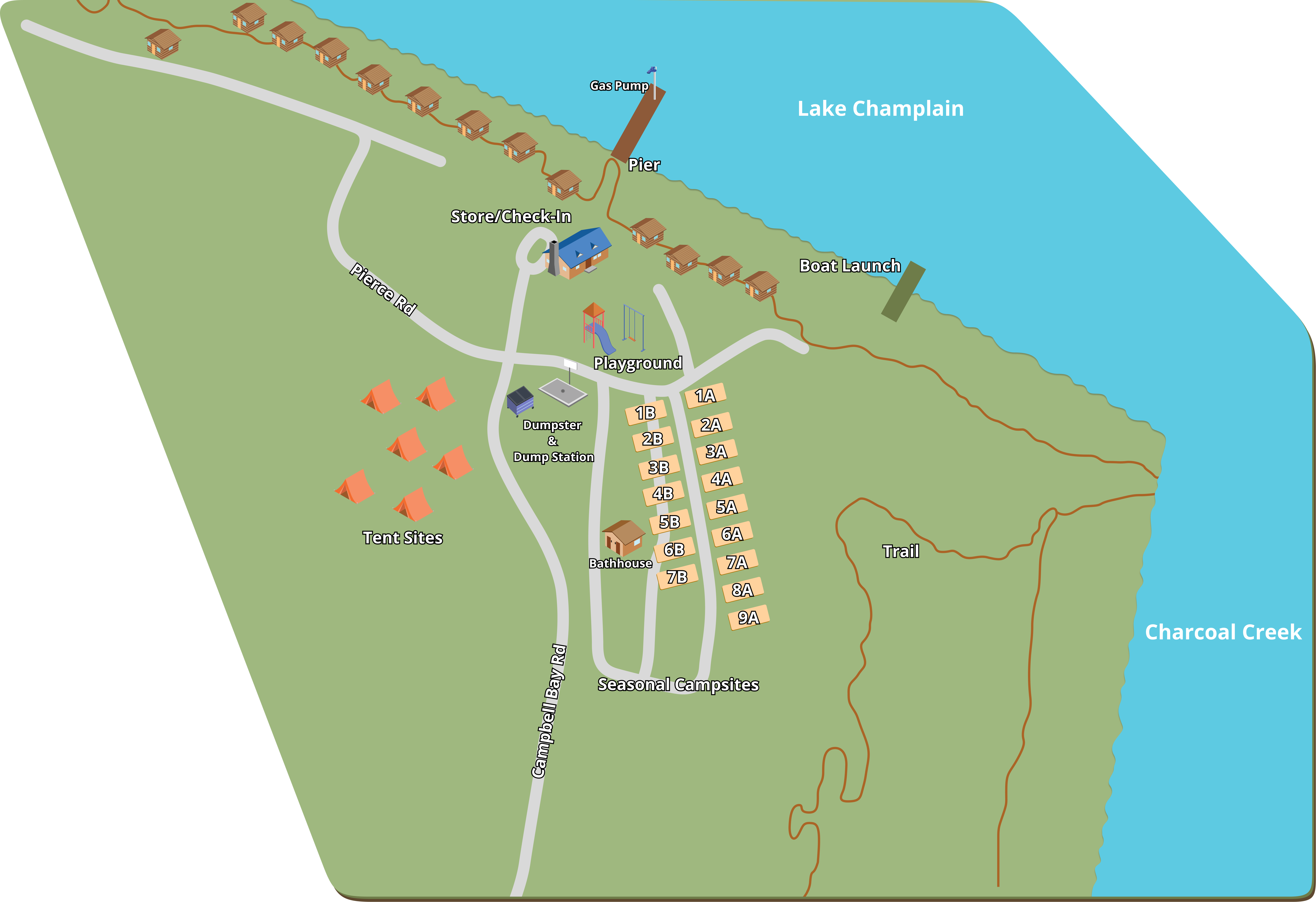 Campbells Bay Campground property map