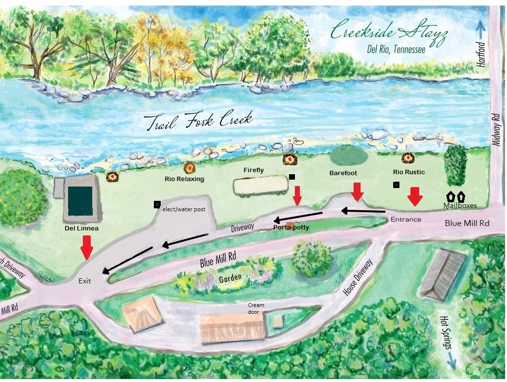 Creekside Stayz property map
