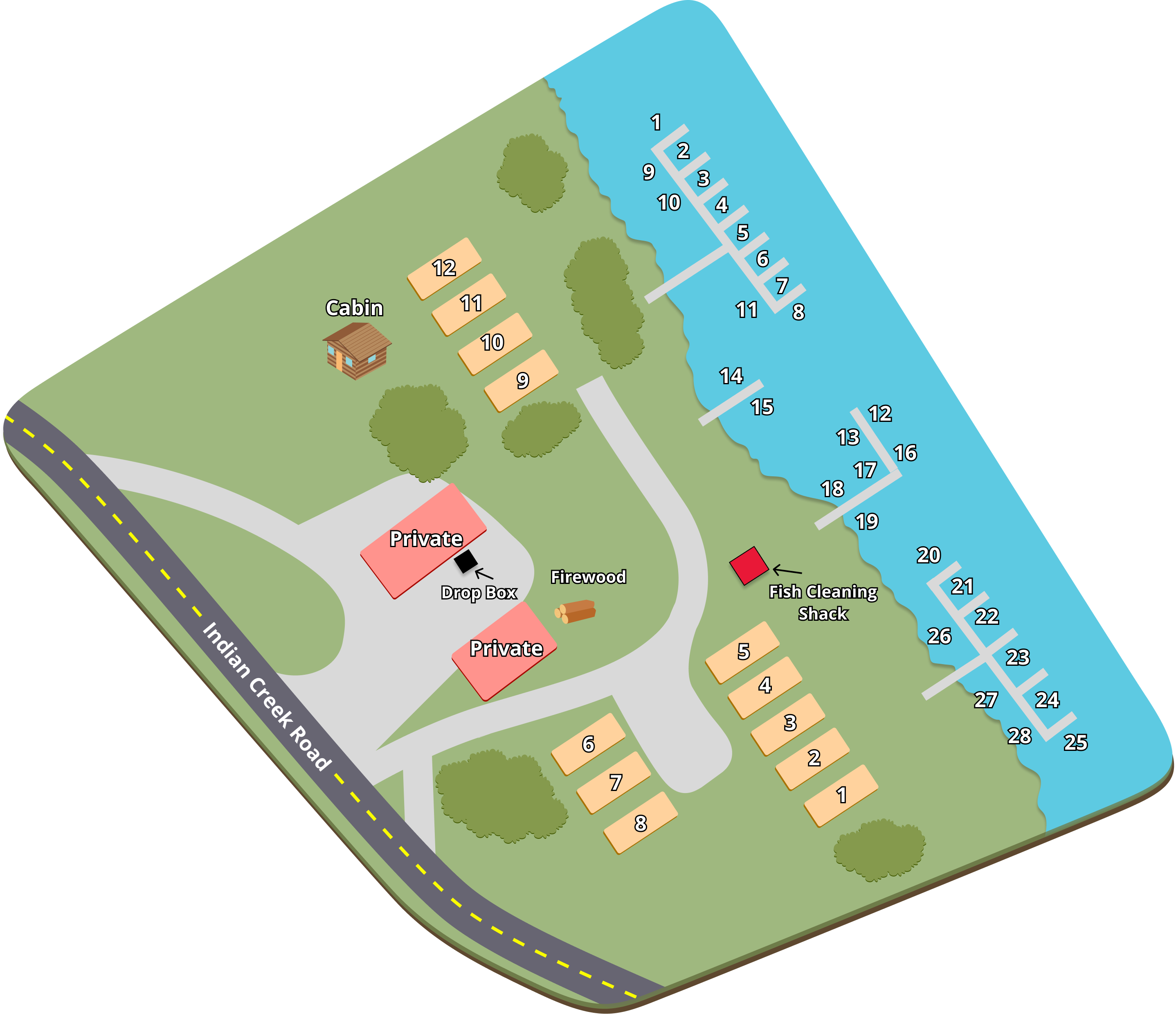 Drift Inn property map
