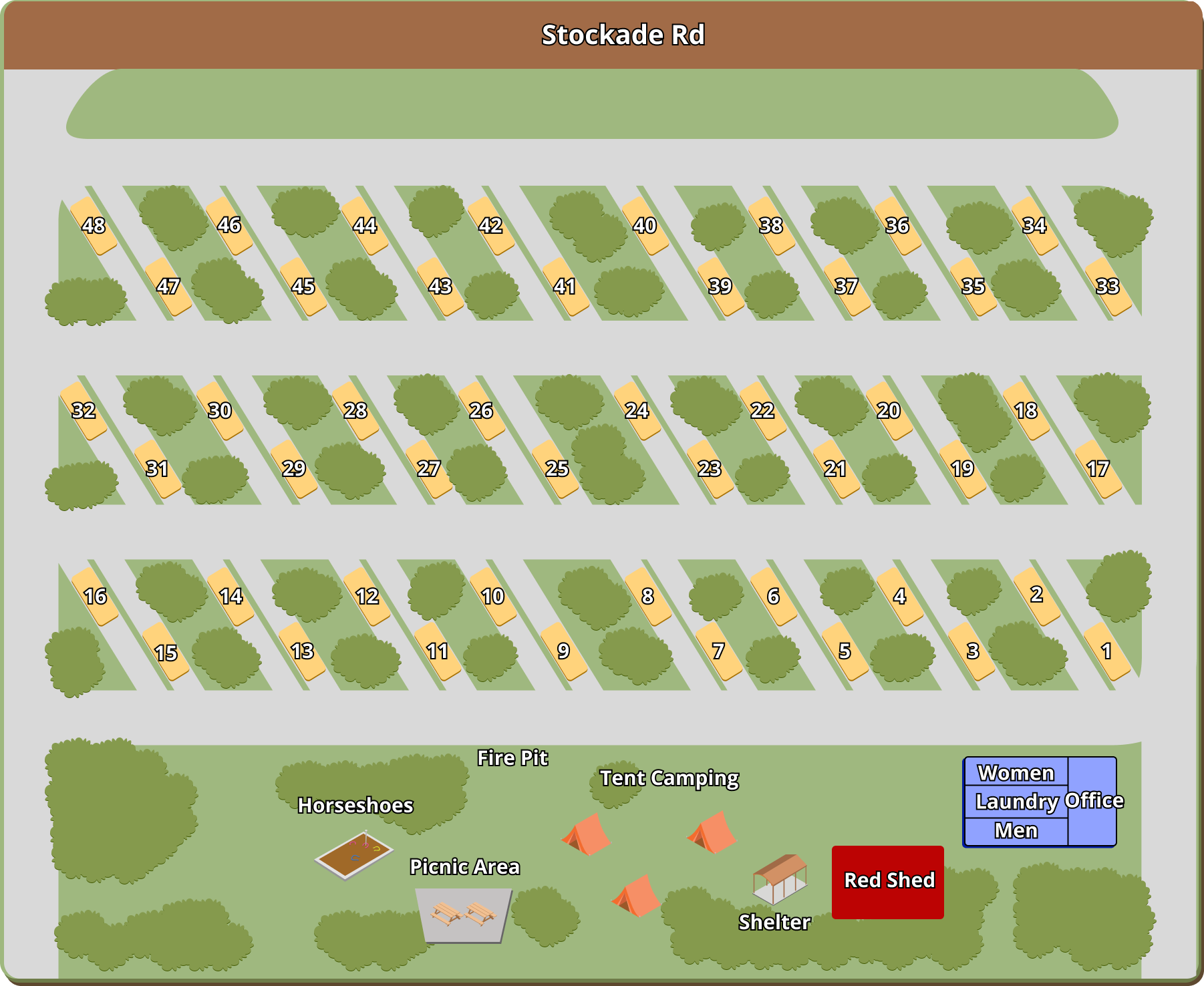Eagle's Rest RV Park property map