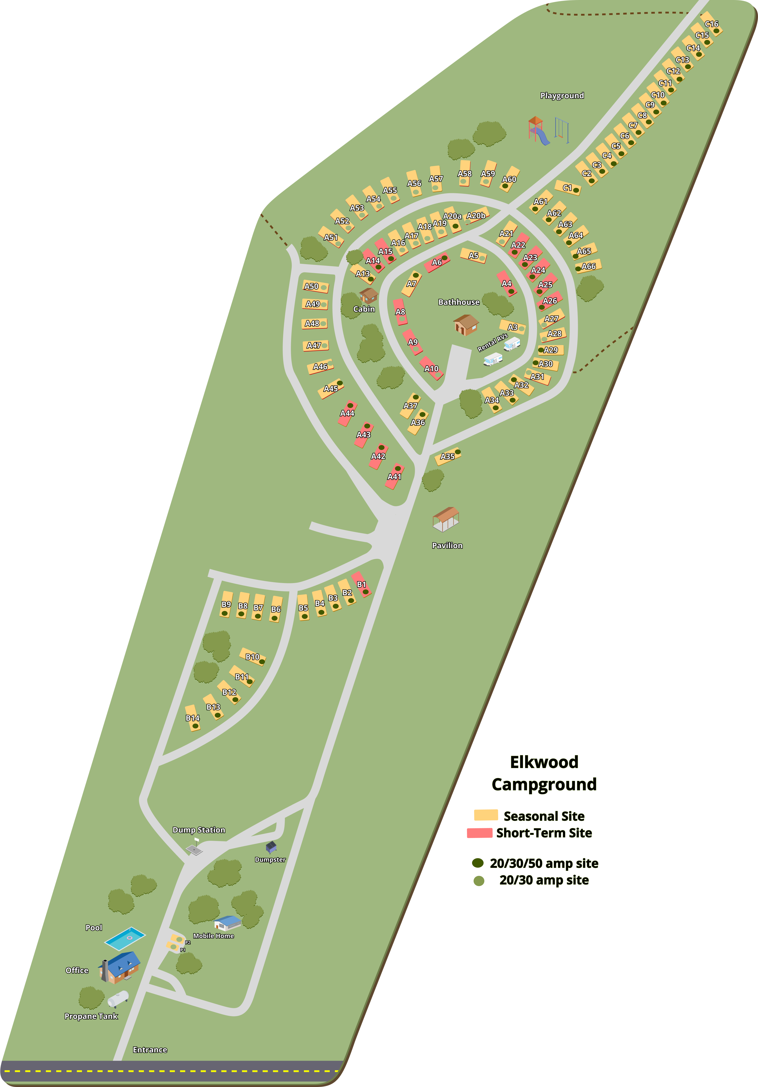 Elkwood Campground property map
