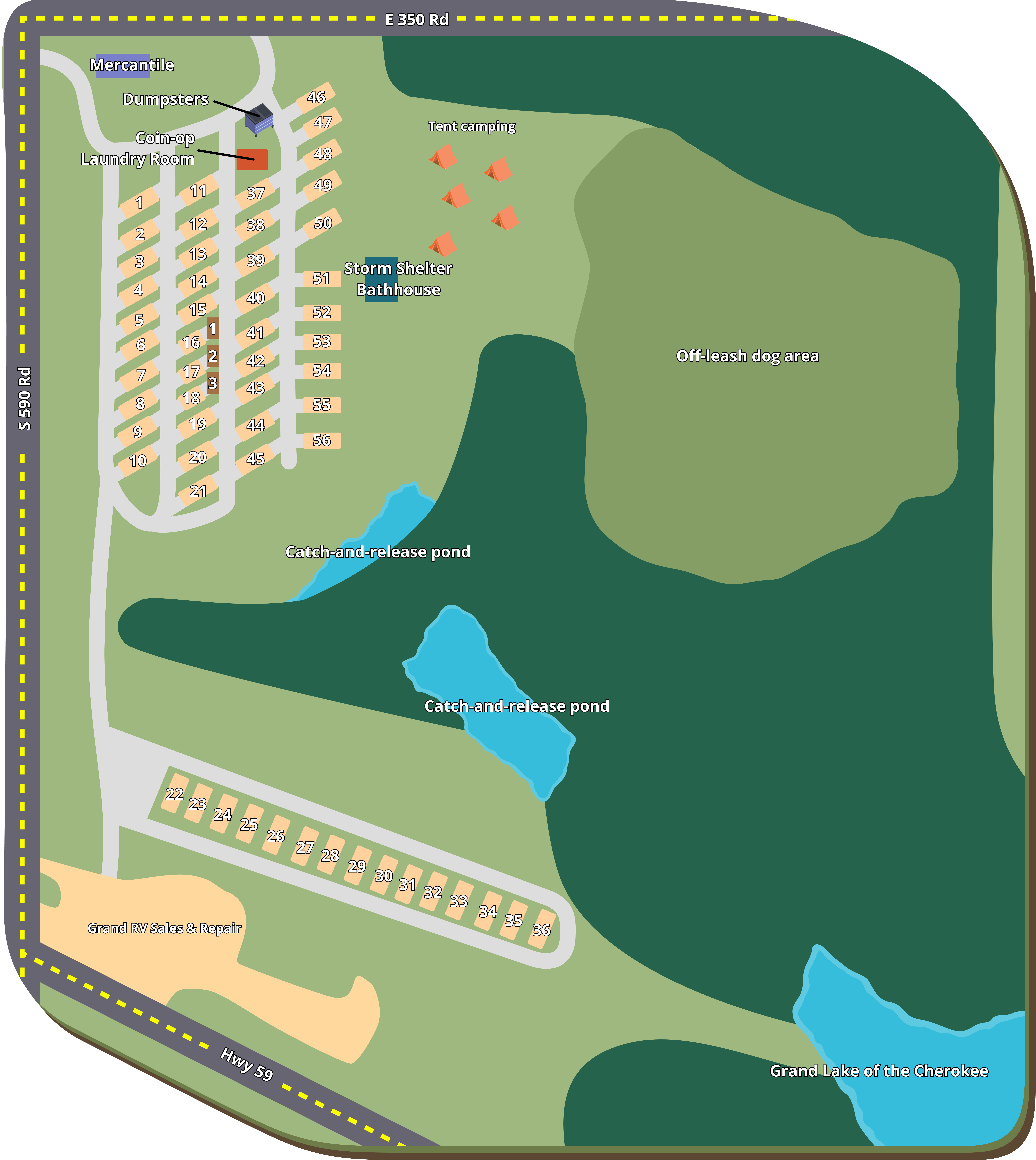 Grand Getaway RV Park property map