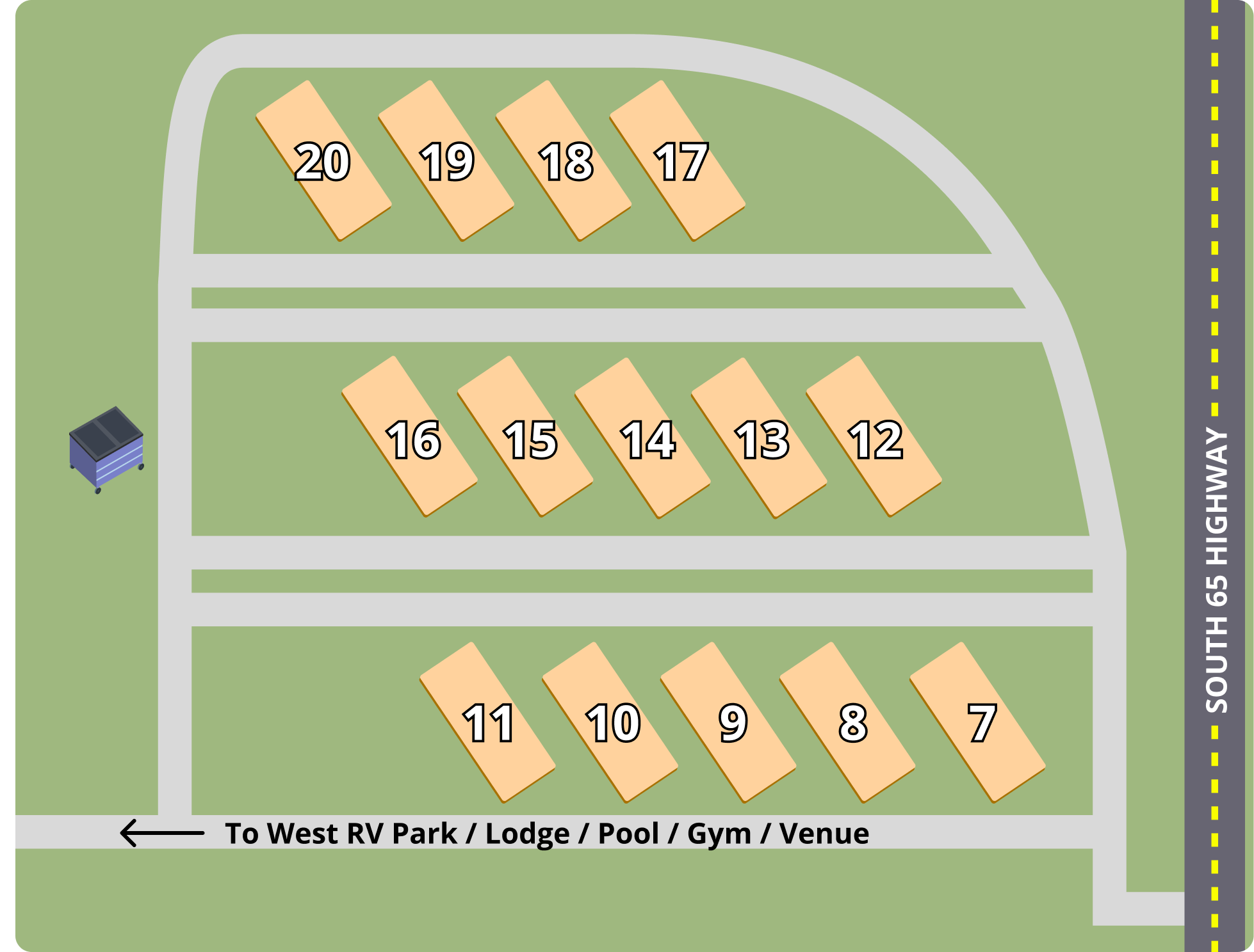 Happy Acres property map