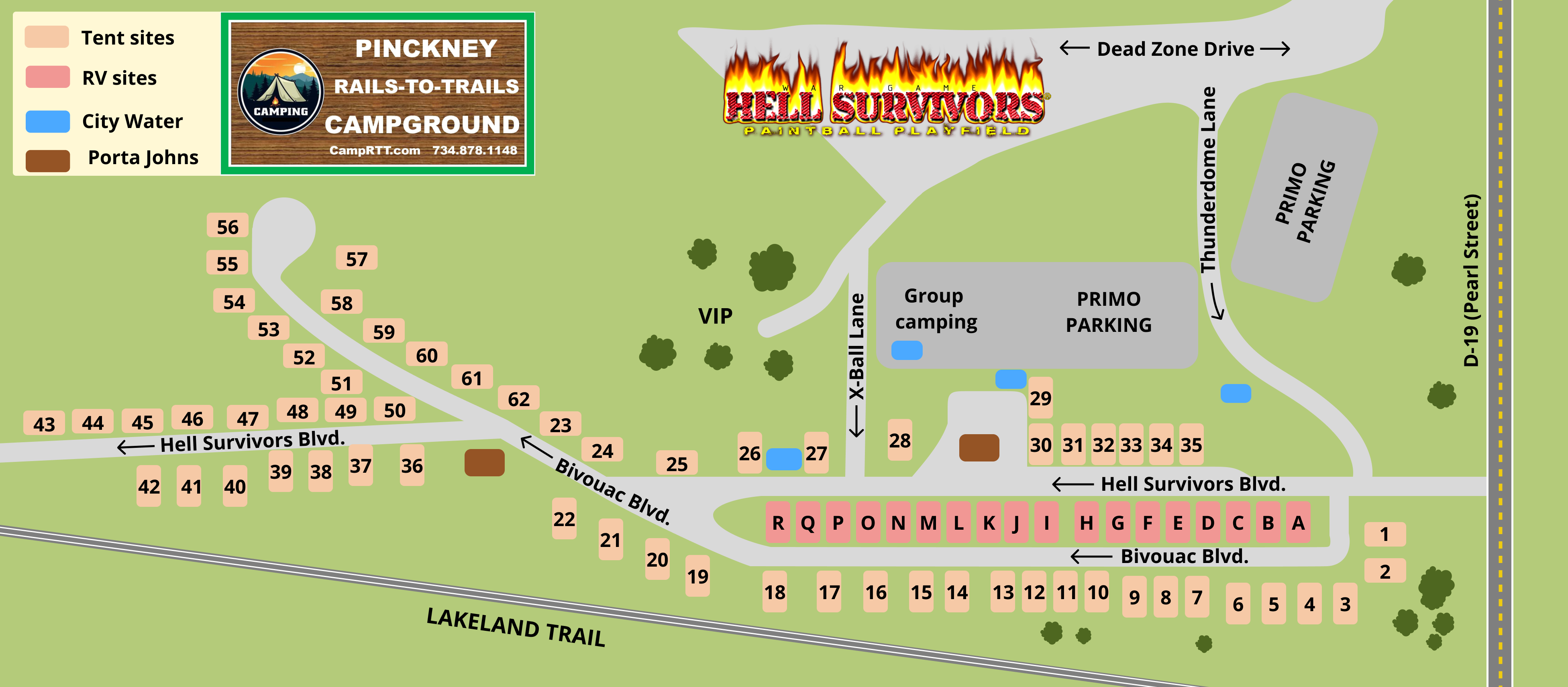 Pinckney 'RTT' Campground, 555 Pearl St property map