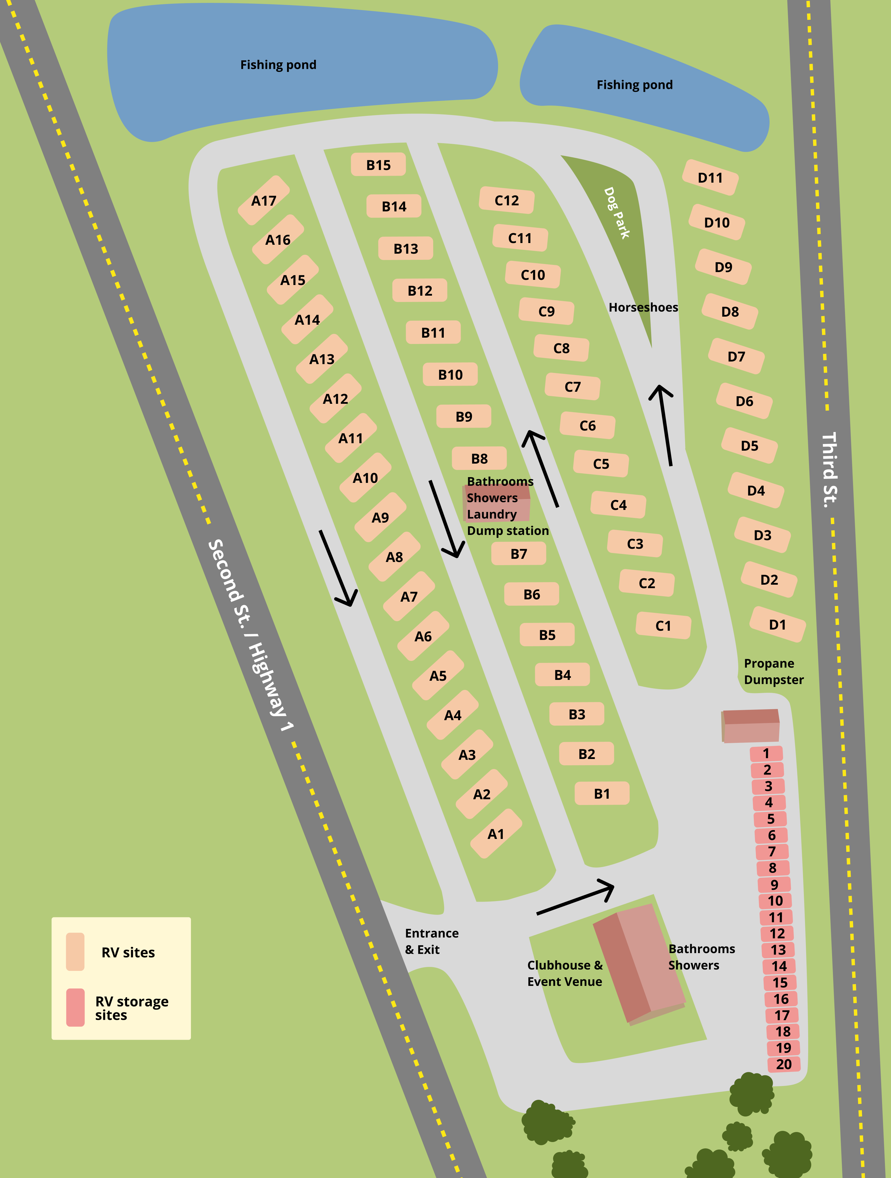 Jenny Ridge RV Park property map