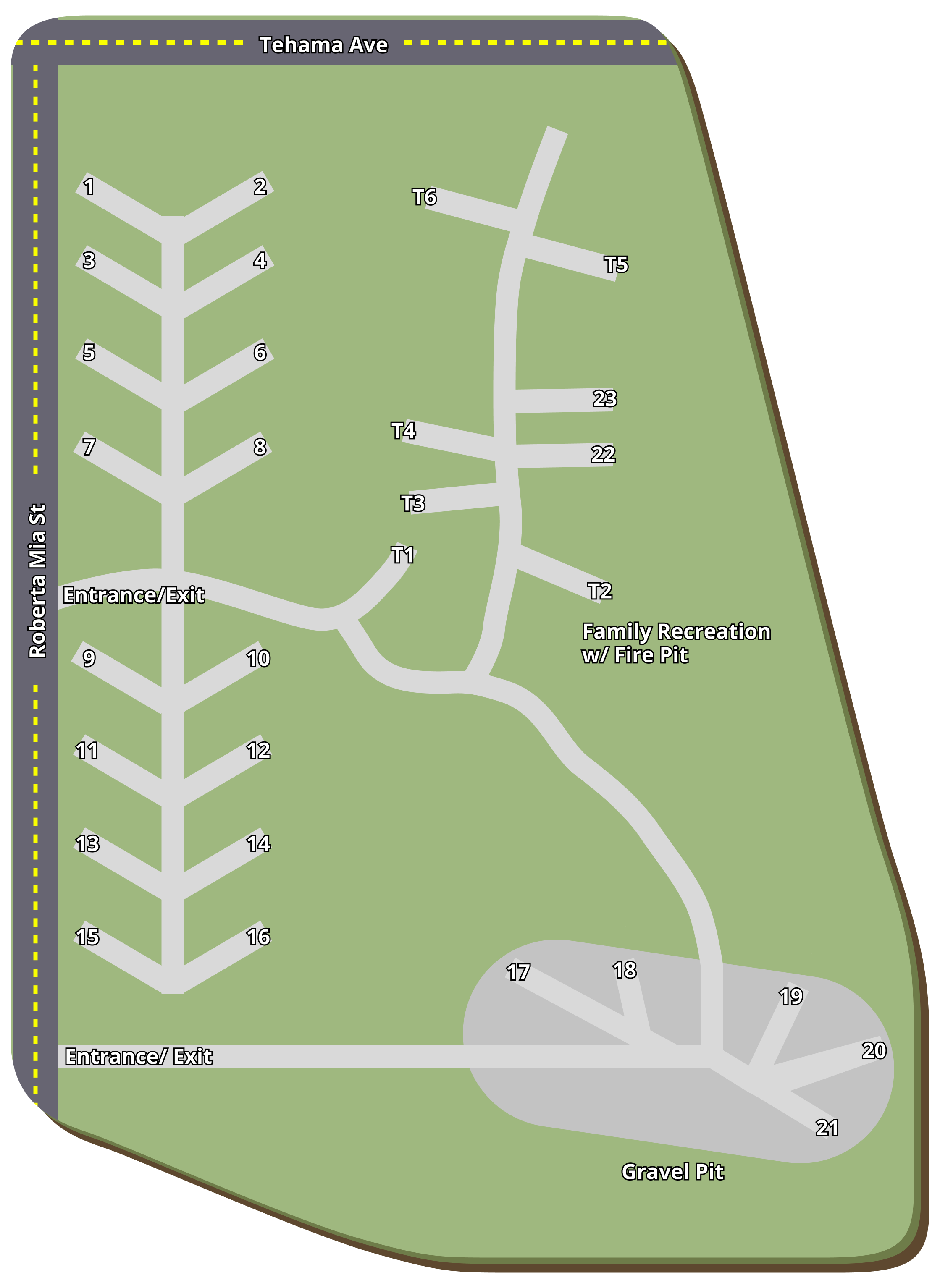 Kasilof Family Campground Alaska property map
