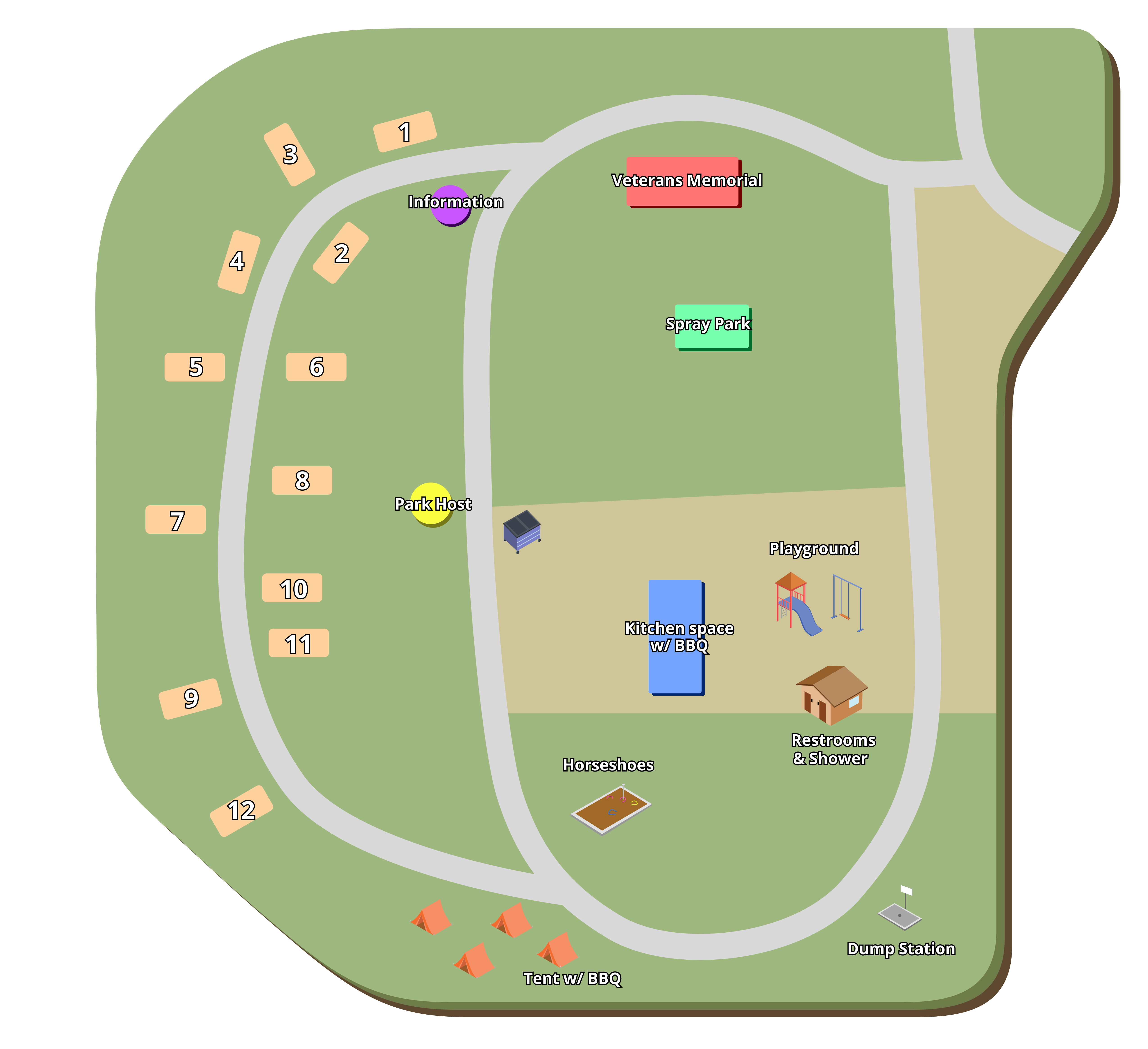 Kemp Olson Memorial Park property map