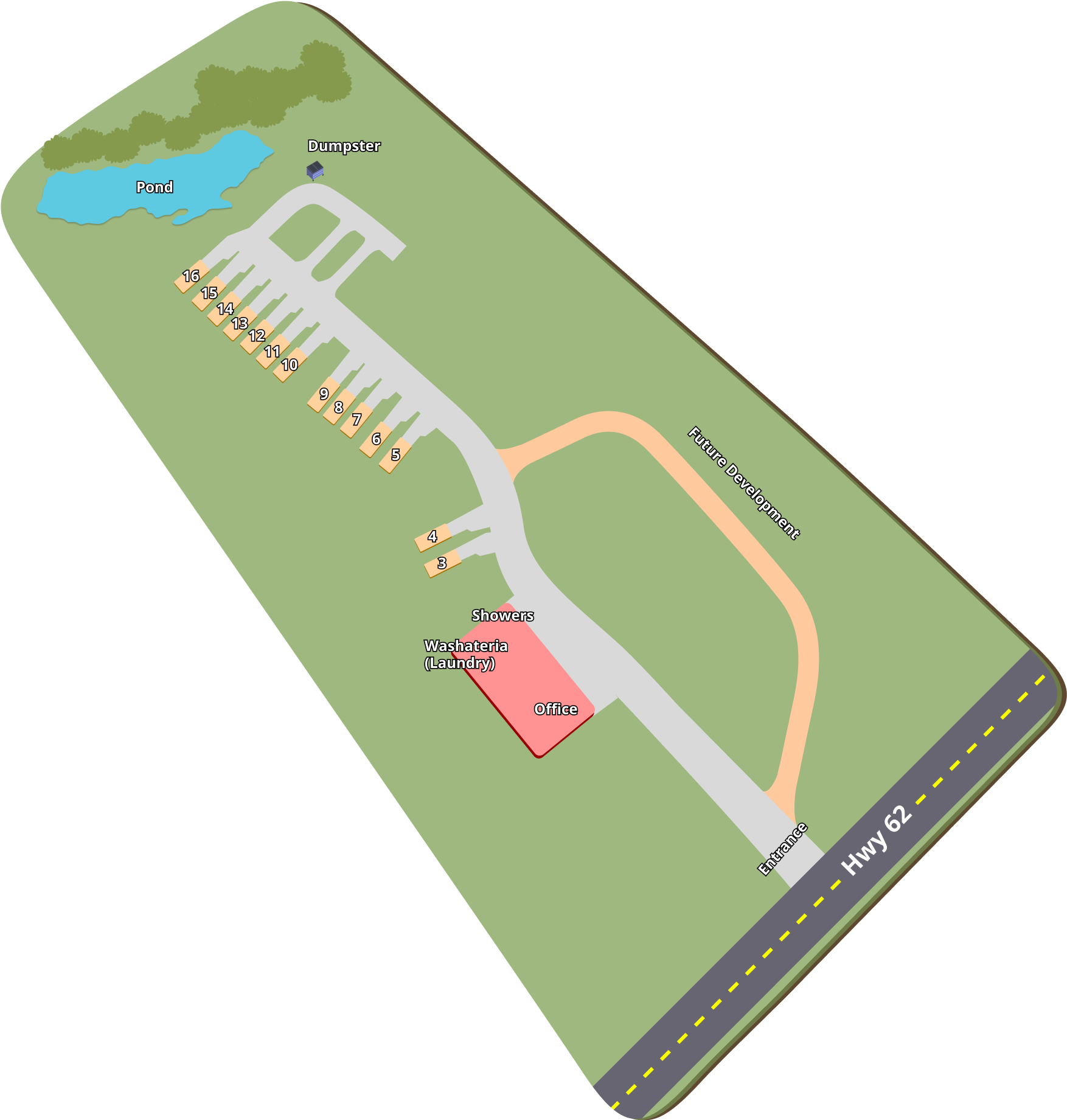 Lazy D&D RV Park property map