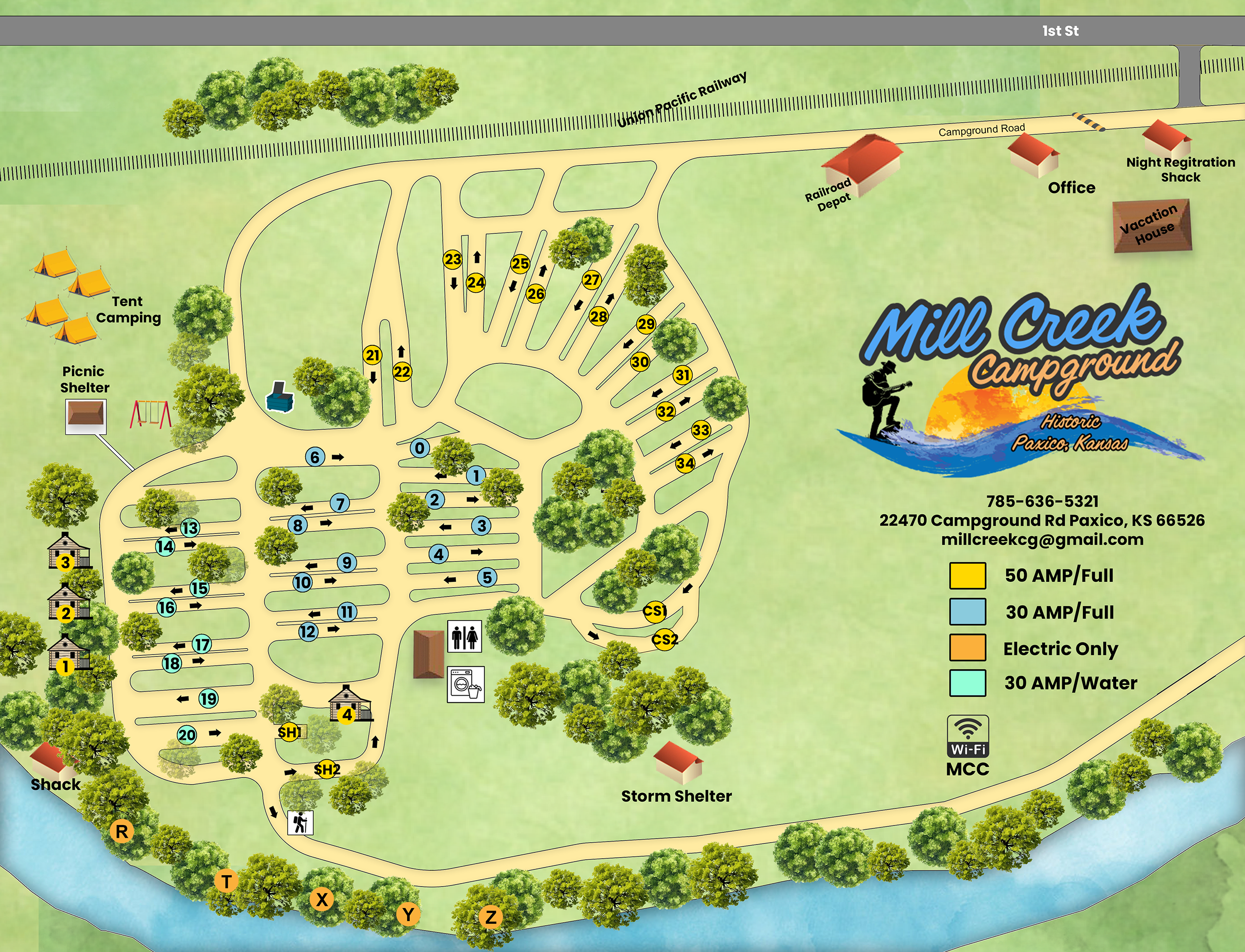 Mill Creek Campground property map