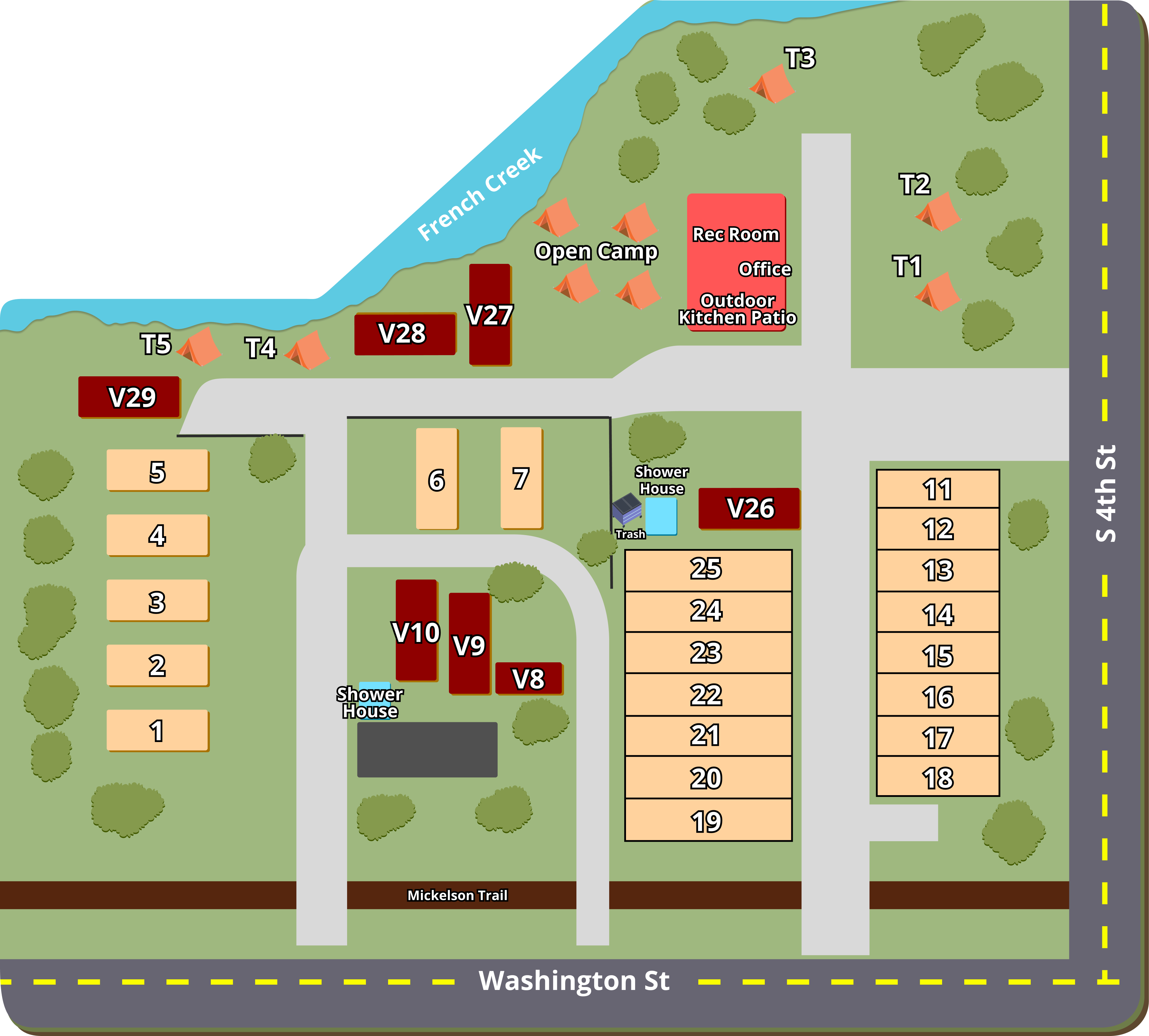 Nomad VanCamp & RV Park property map
