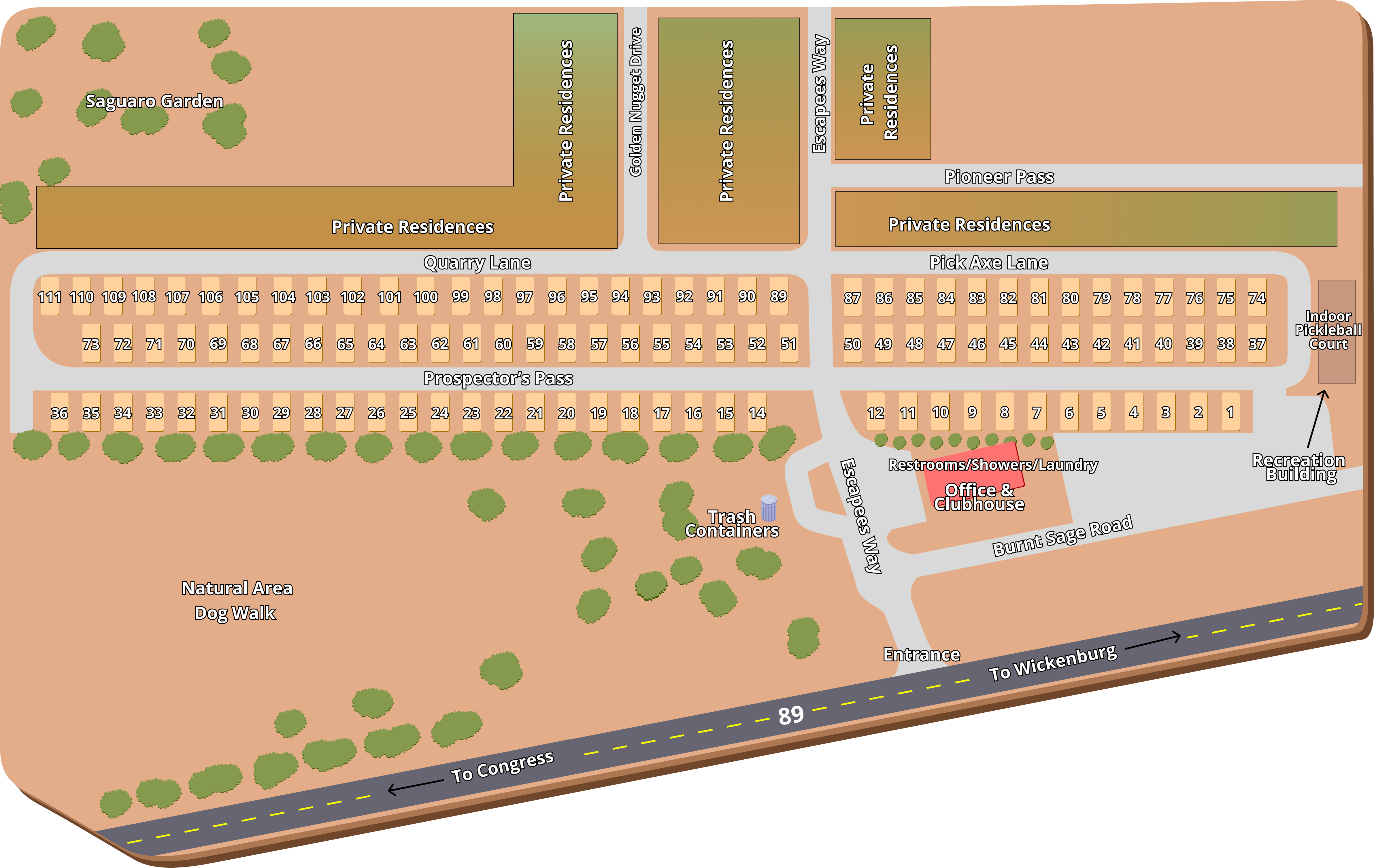 North Ranch RV Park property map
