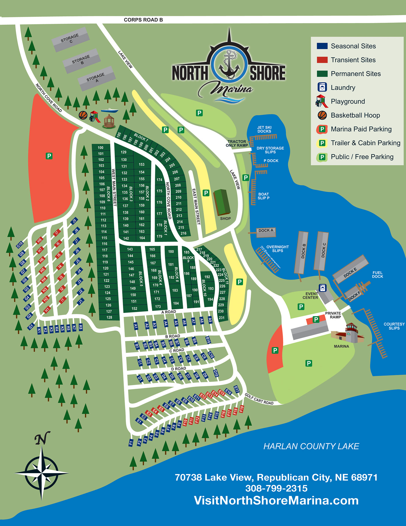 North Shore Marina & Campground property map