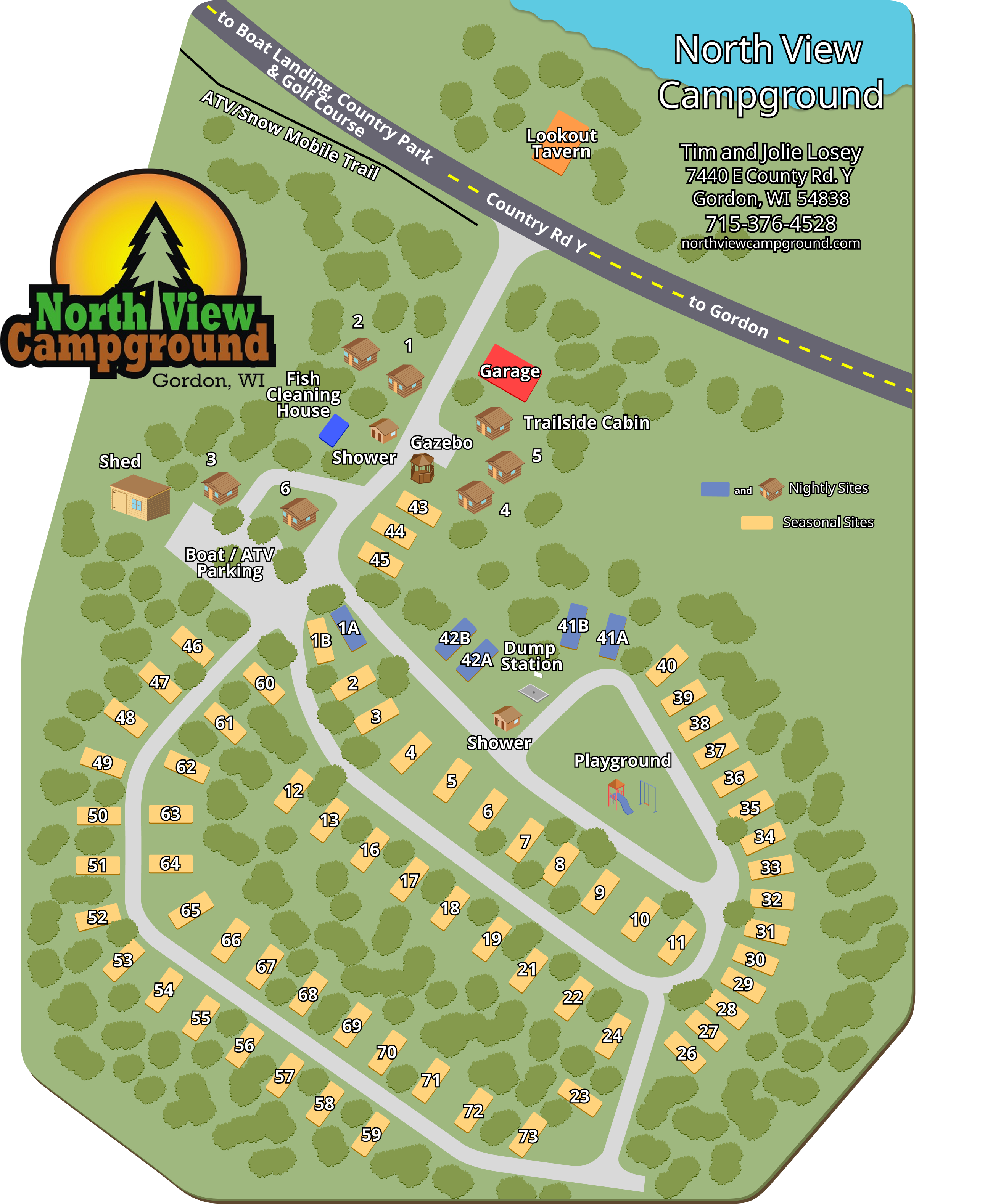 North View Campground property map