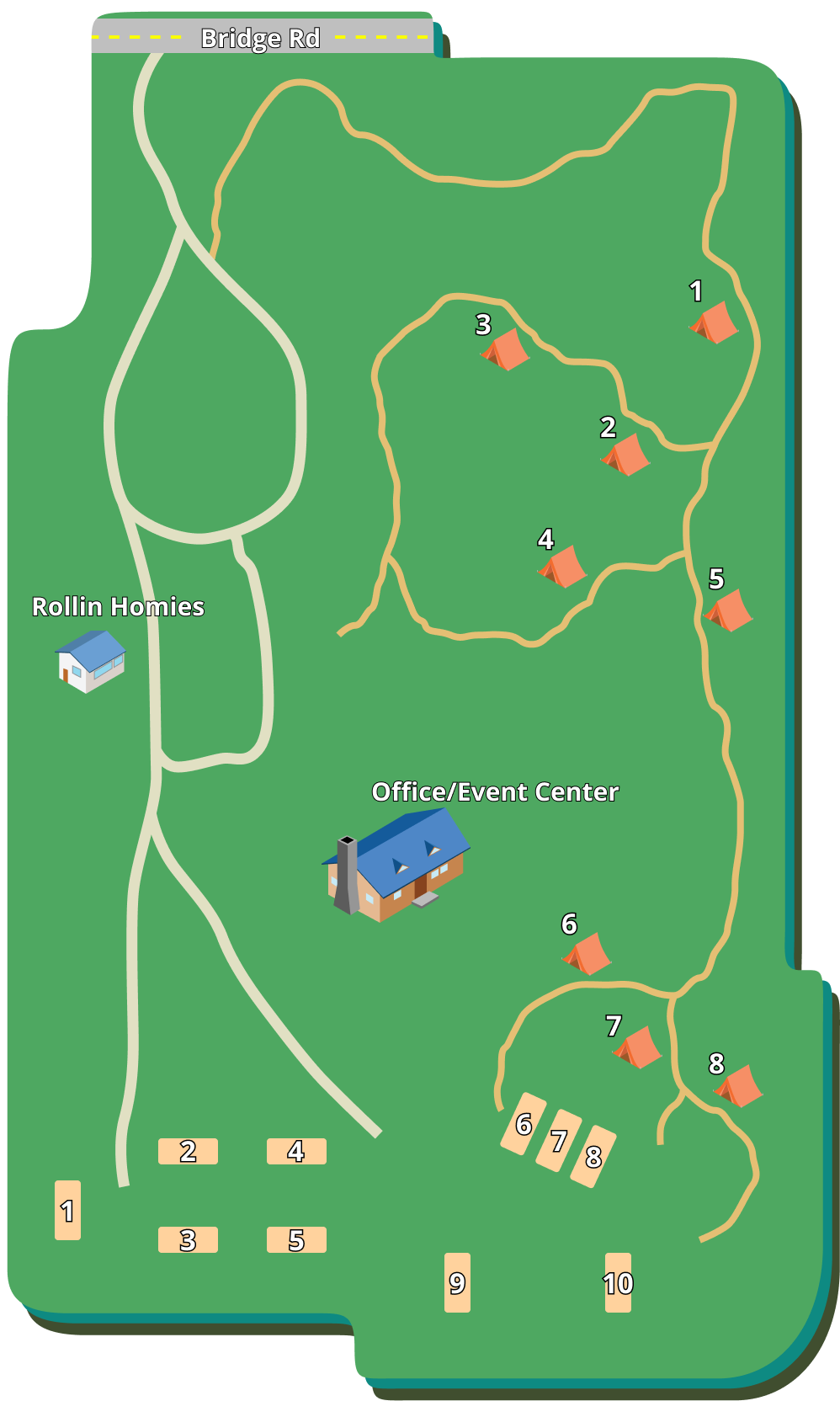 The Grove Campground property map