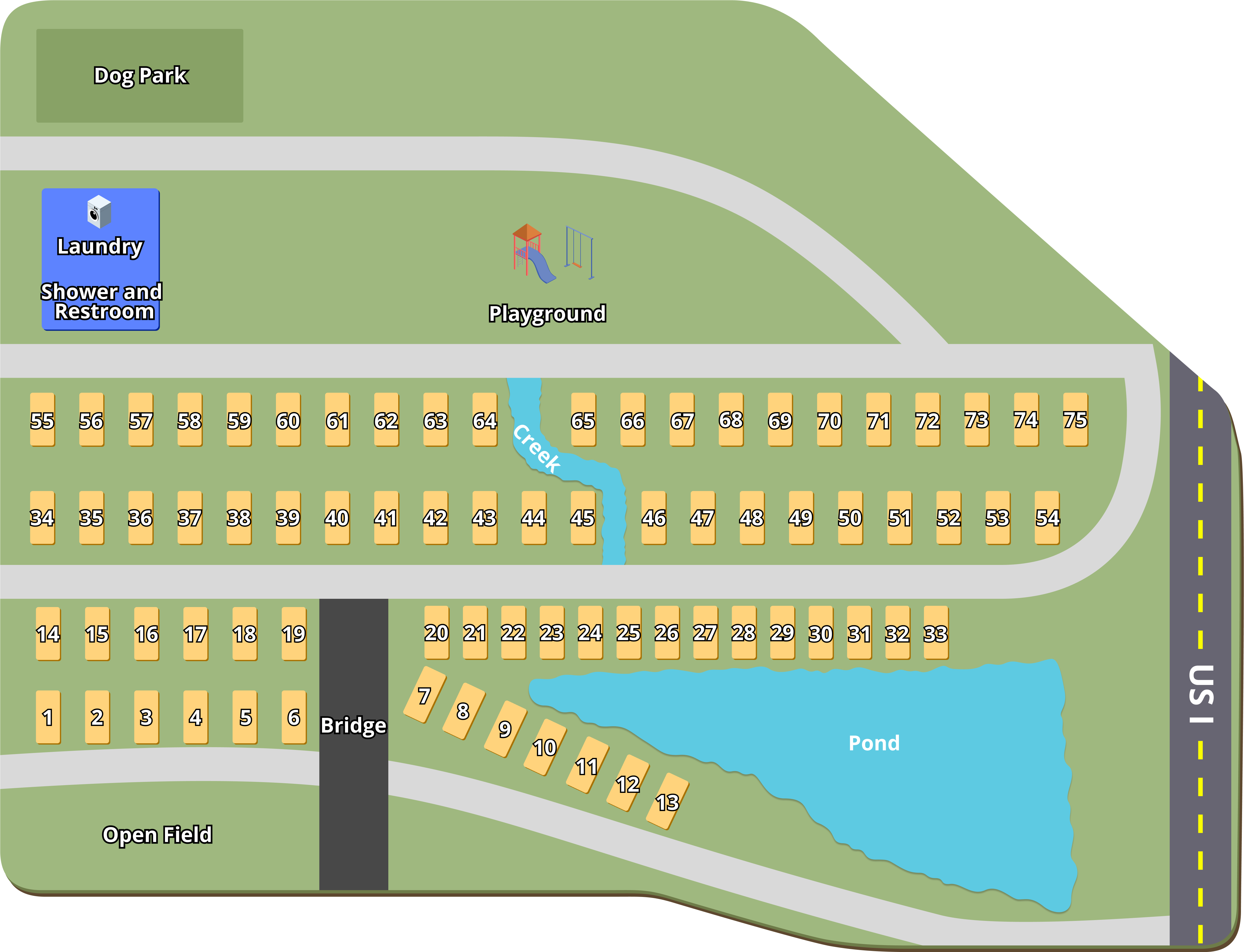 Palm Coast RV Park property map