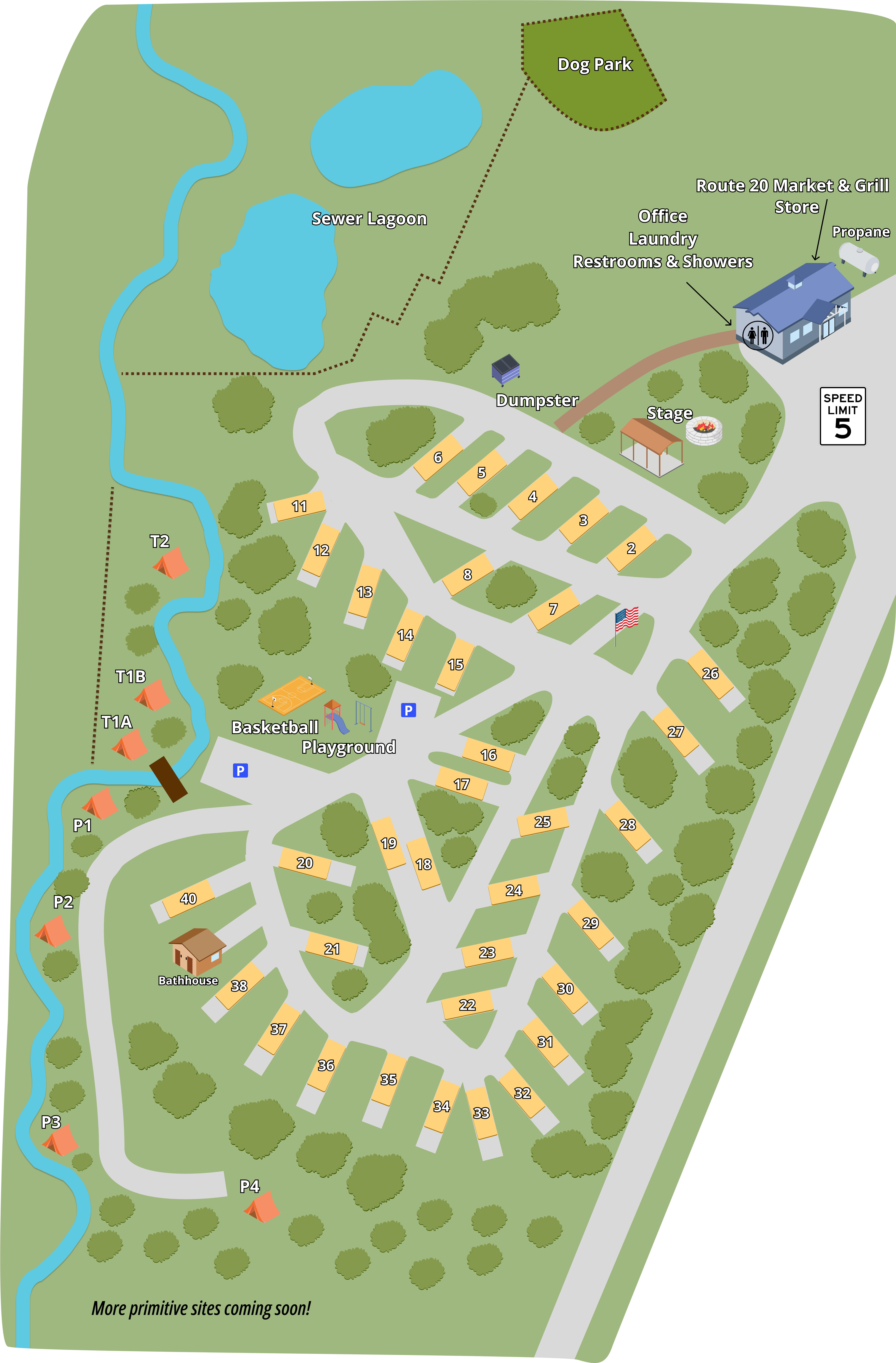 Pipestem Camping property map