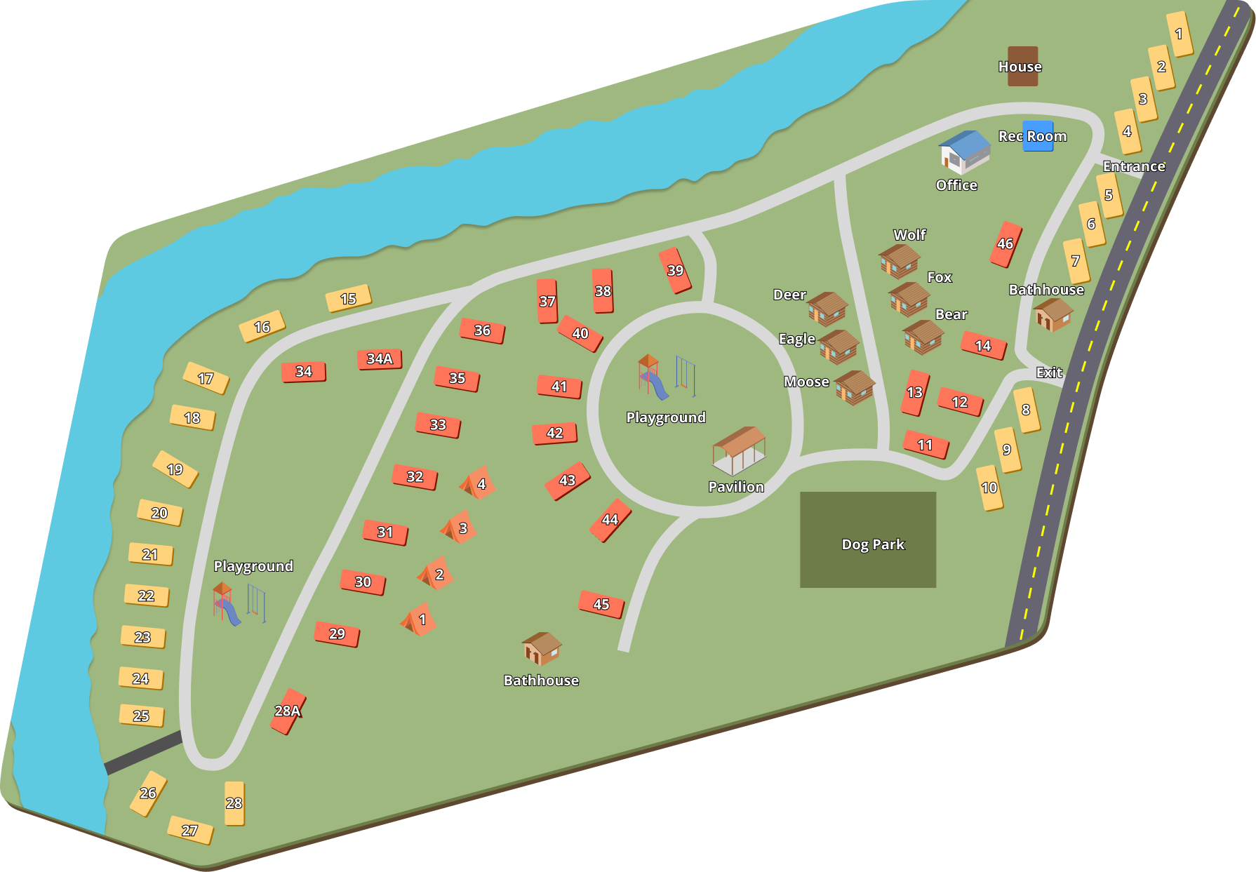 River Valley Campground LLC property map