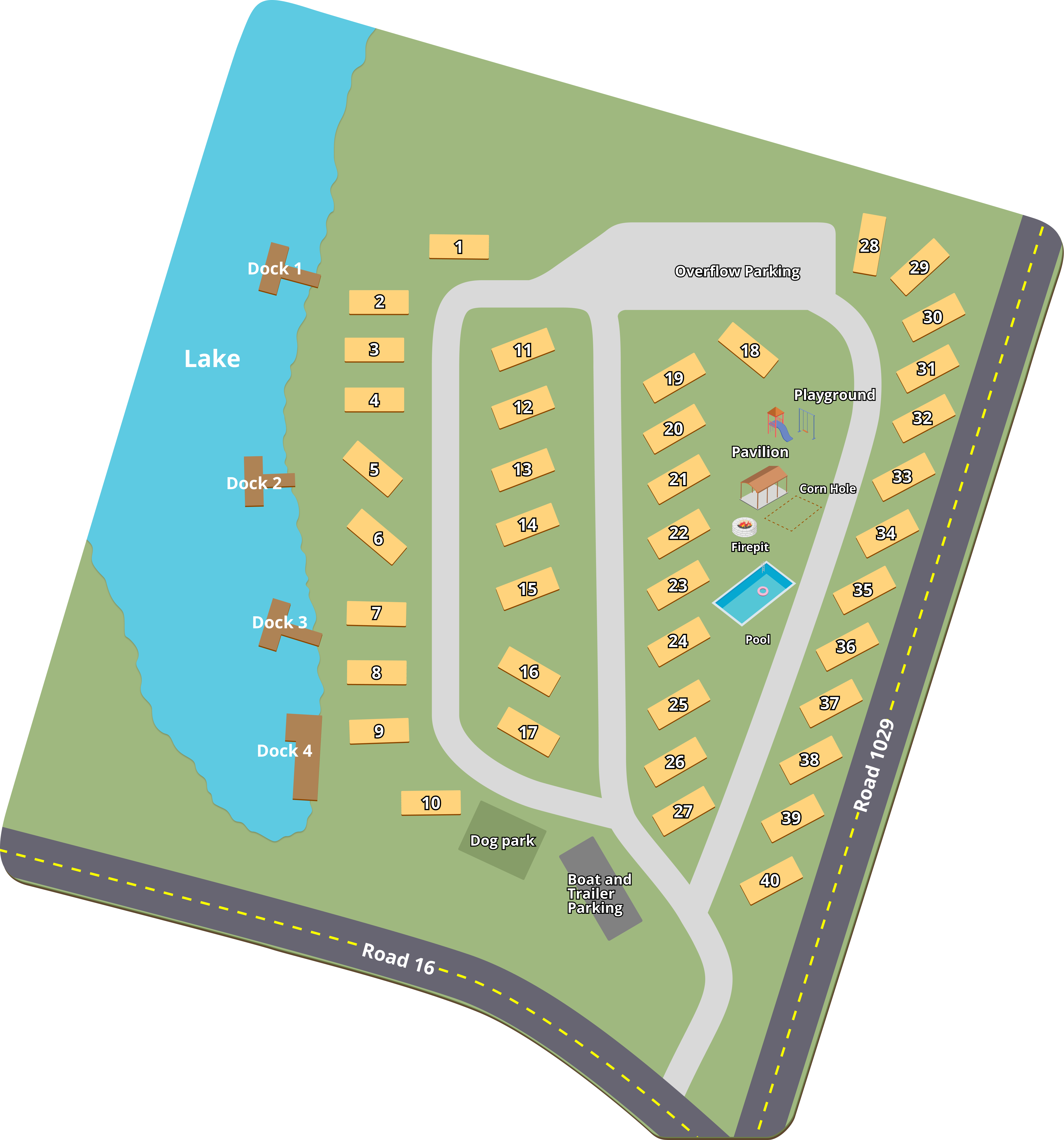 Salt Lick Cove Campground property map