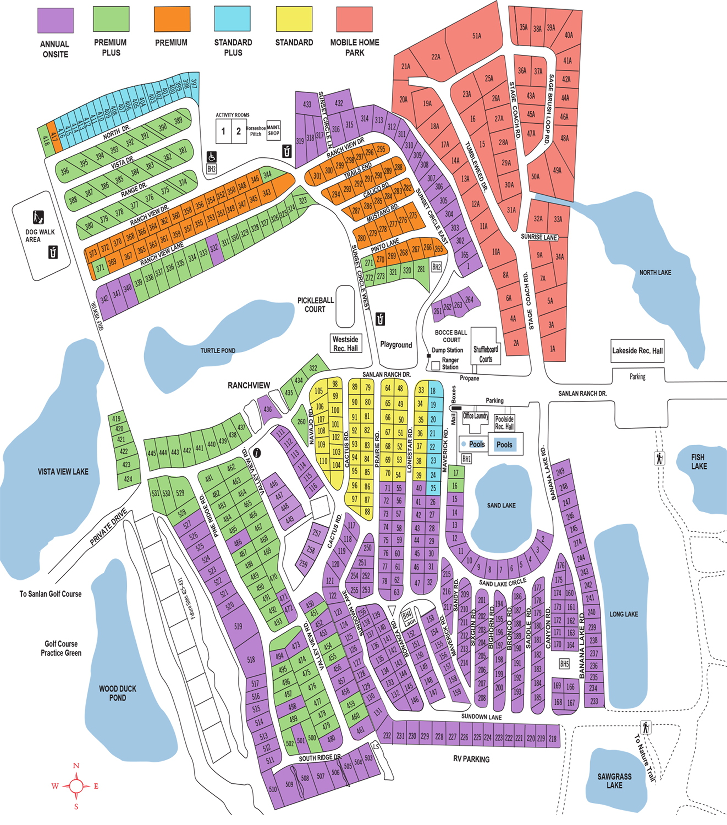 Sanlan RV & Golf Resort property map