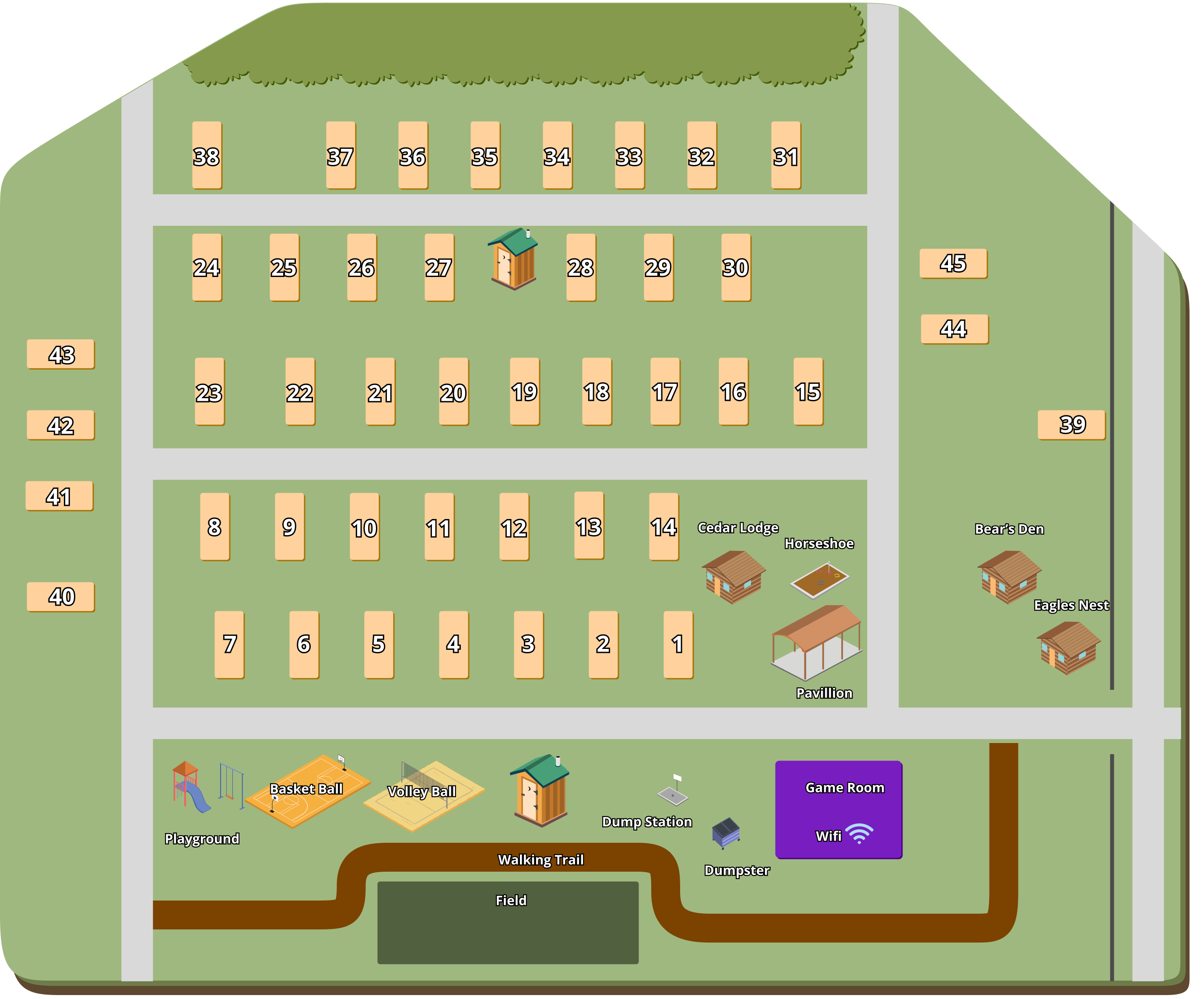 Silver Cliff Camp property map
