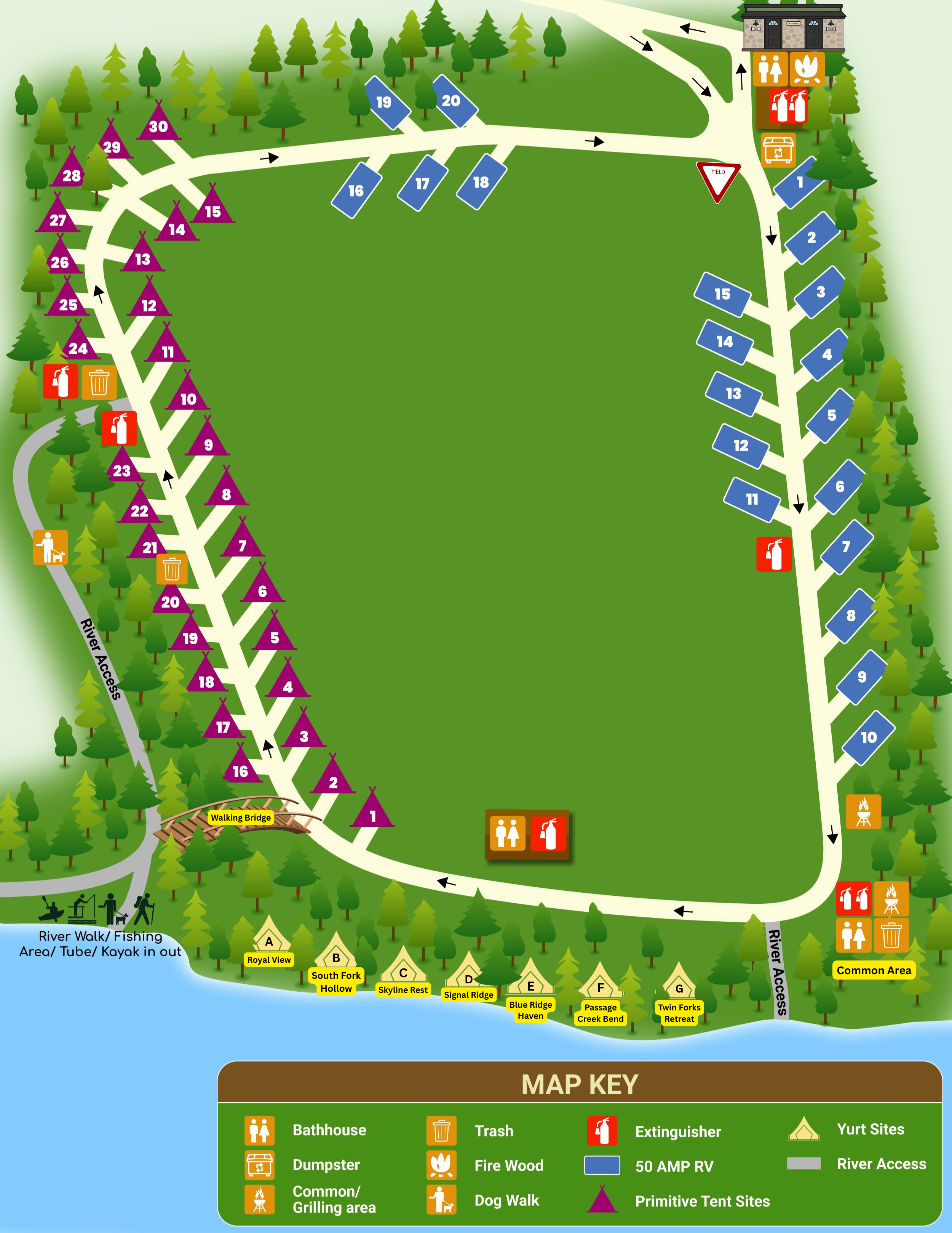 South River Farm Campground property map