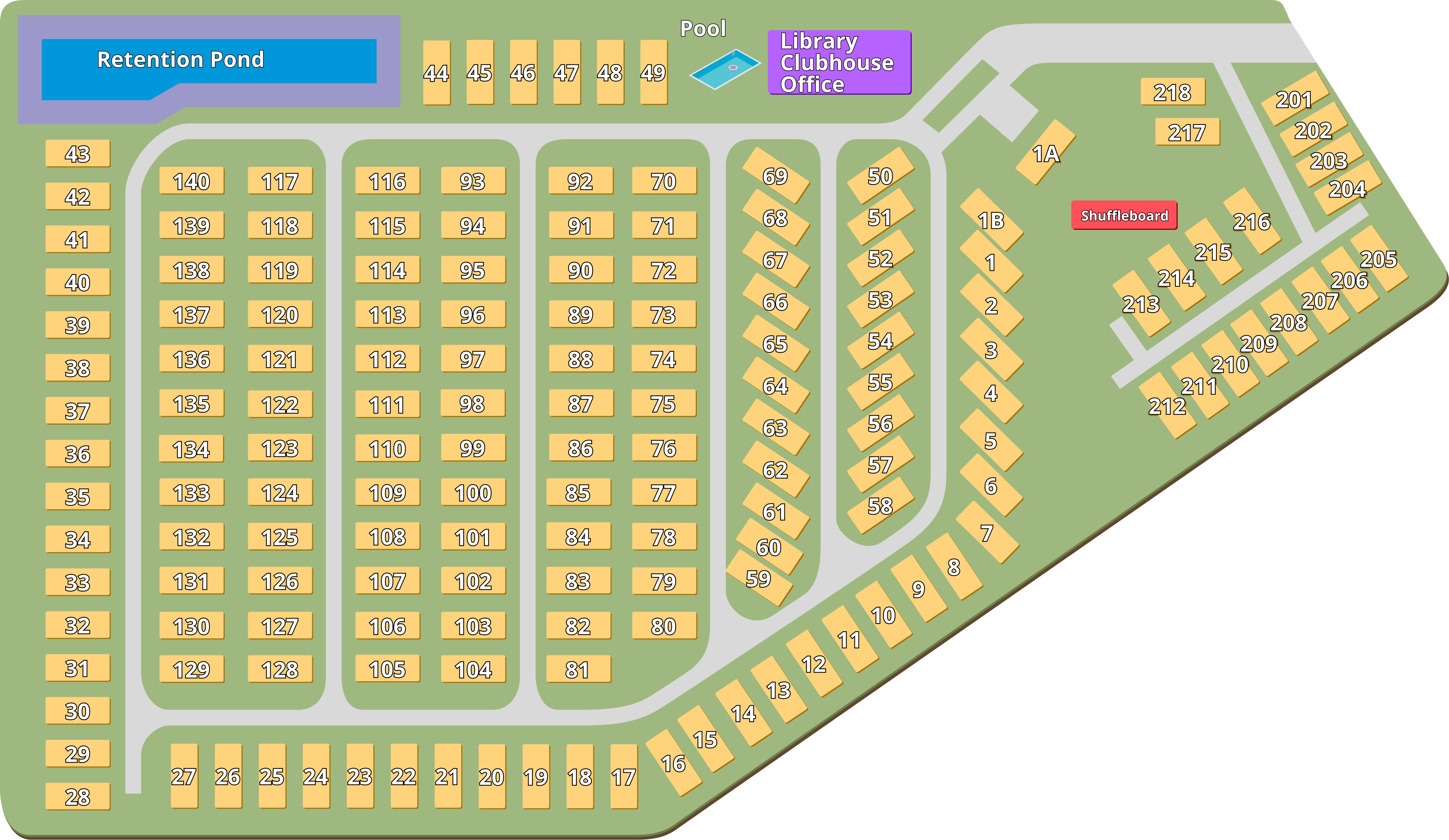 Southern Oaks RV Resort property map