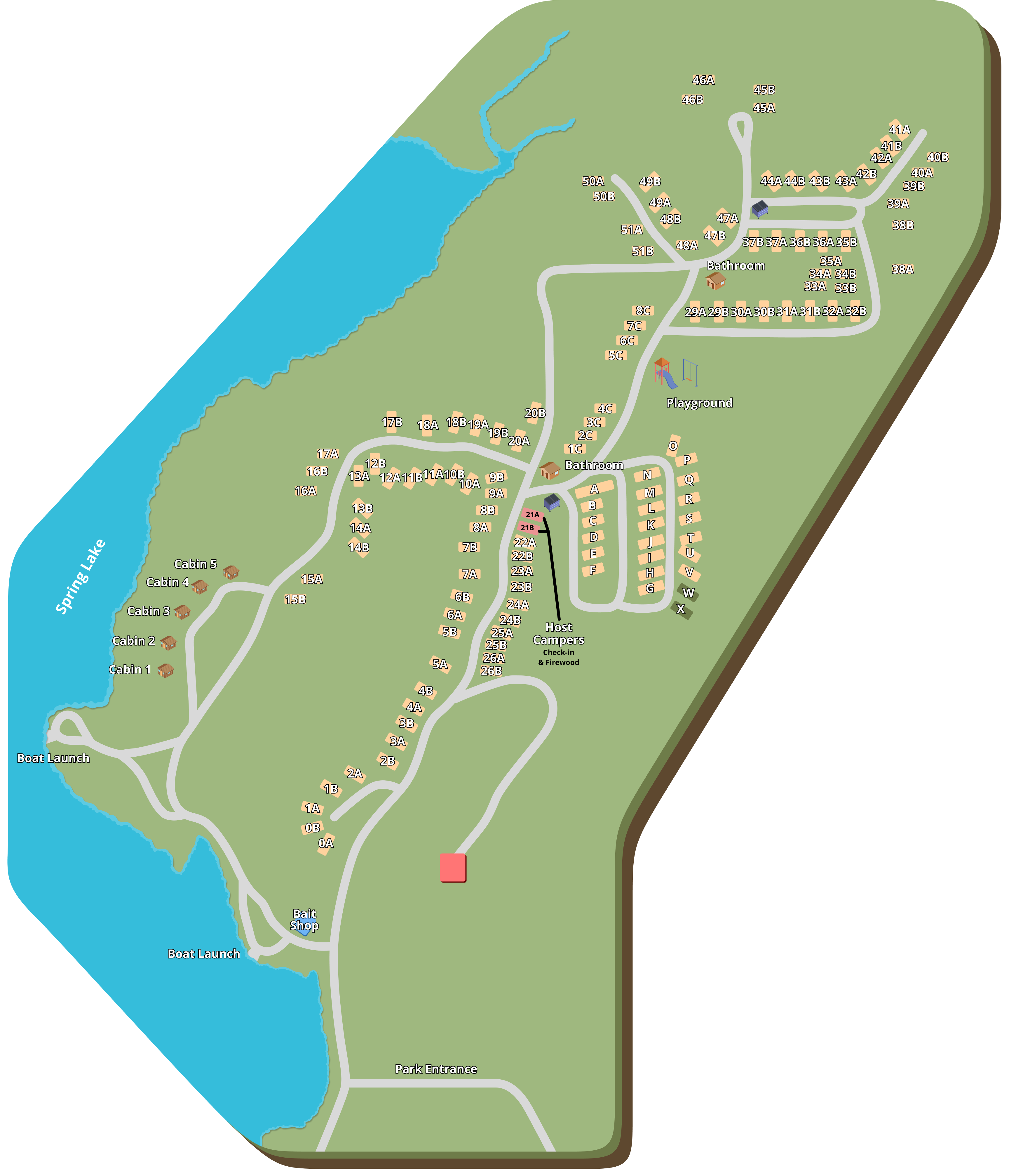 Spring Lake Park property map