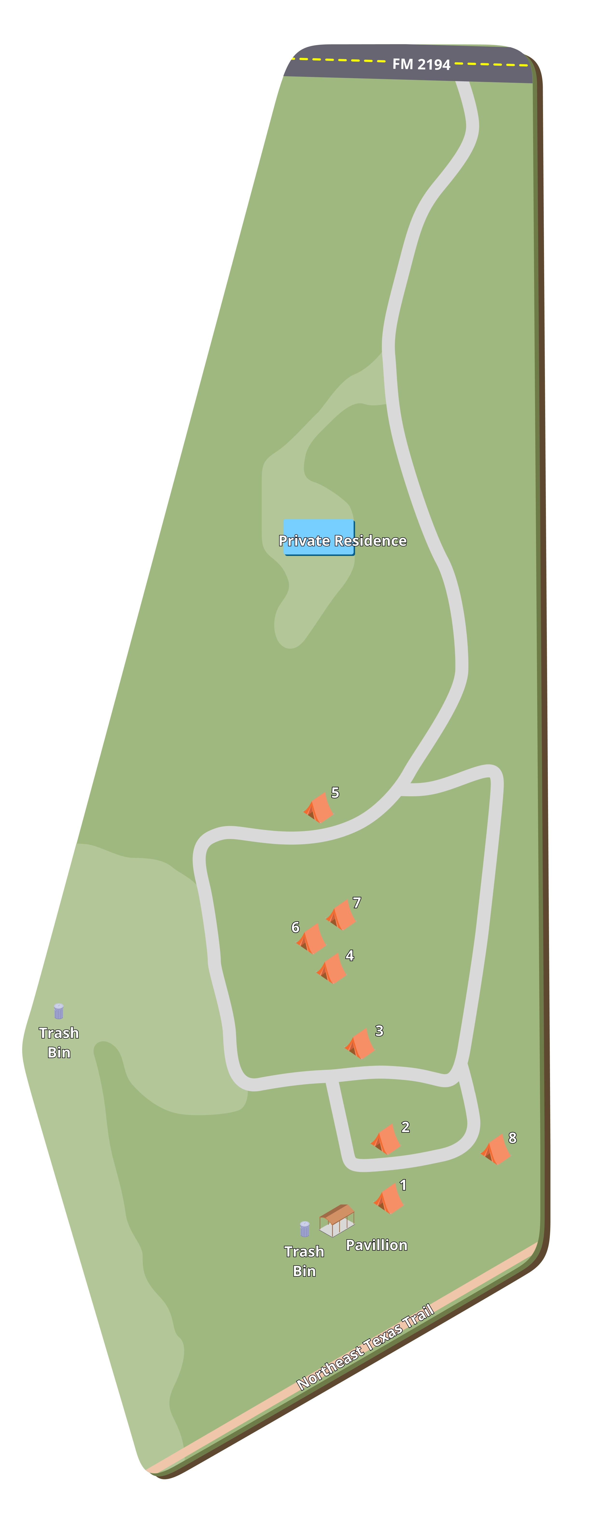 Sugar Hill Adventures property map