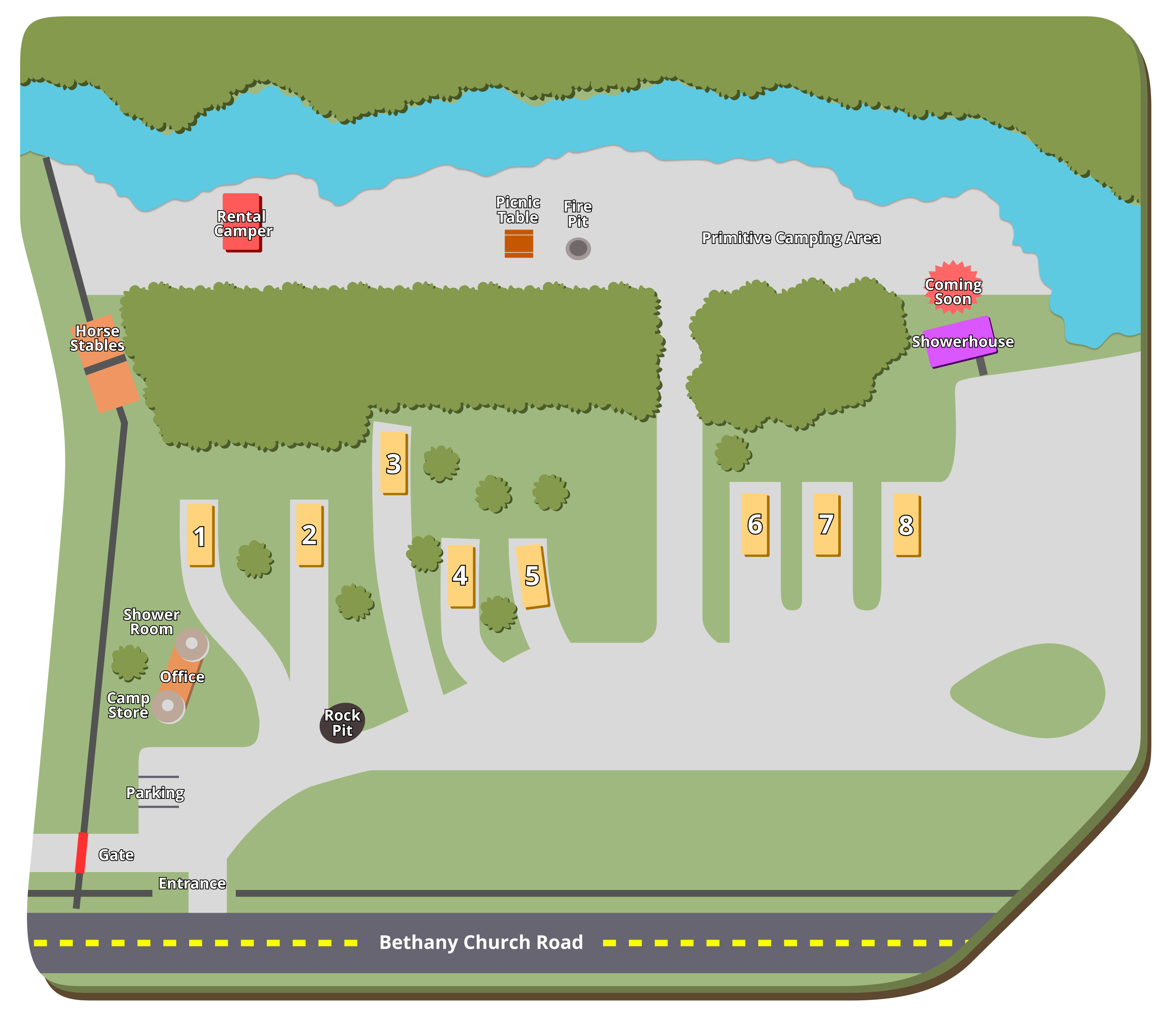 Sunrise River RV Park and Campground property map