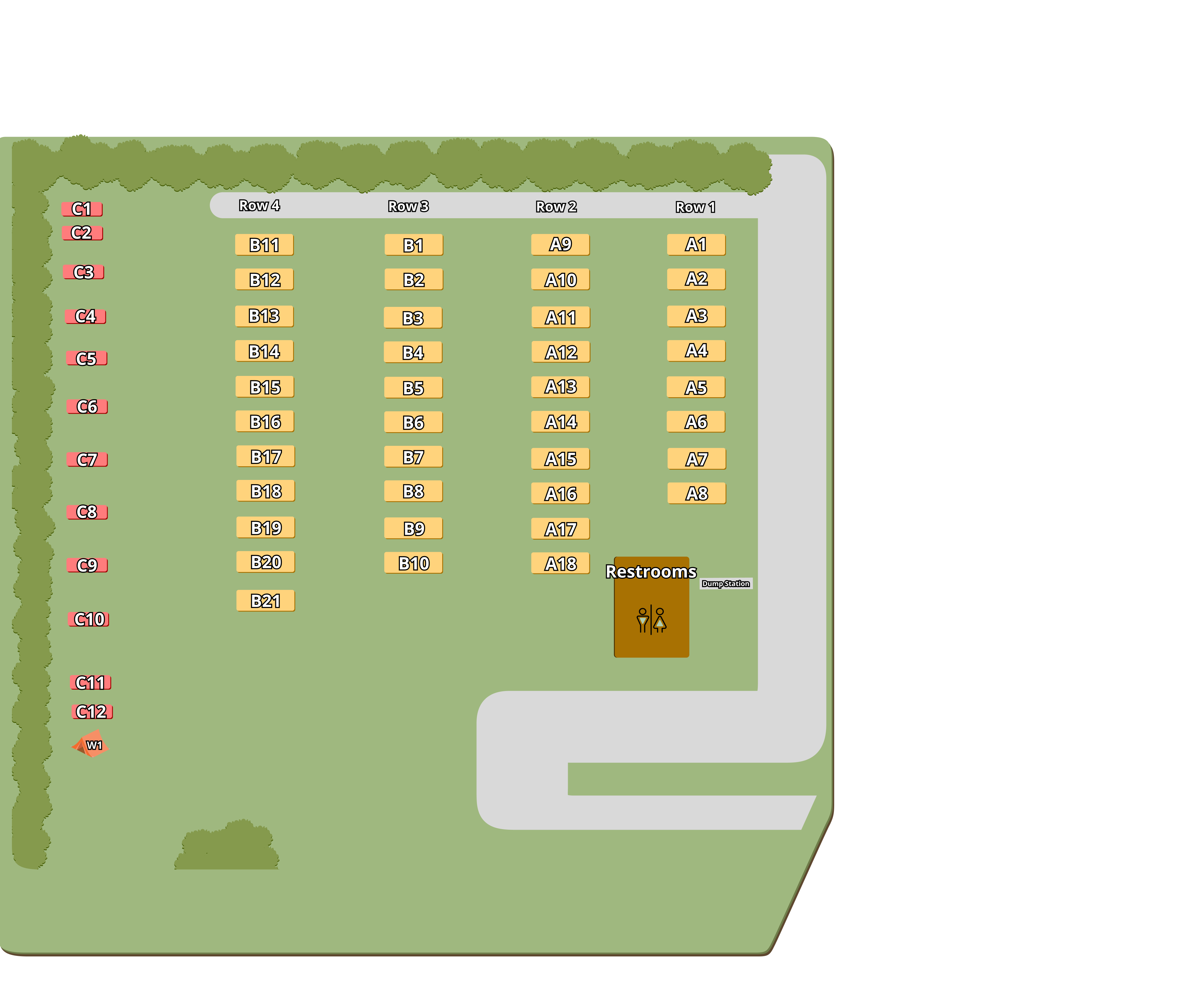 The Campground at Jefferson County Fairgrounds property map
