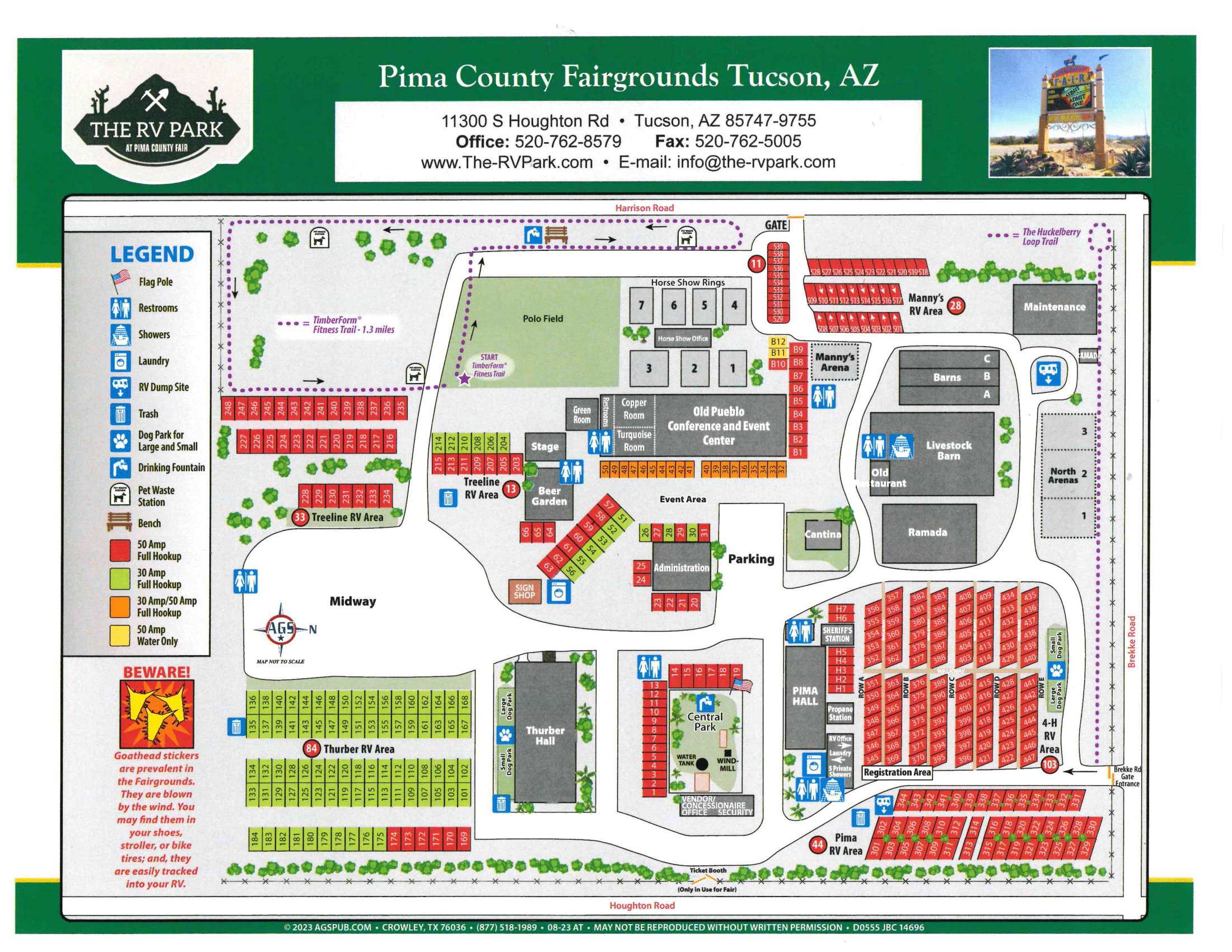 The RV Park at Pima County Fair property map