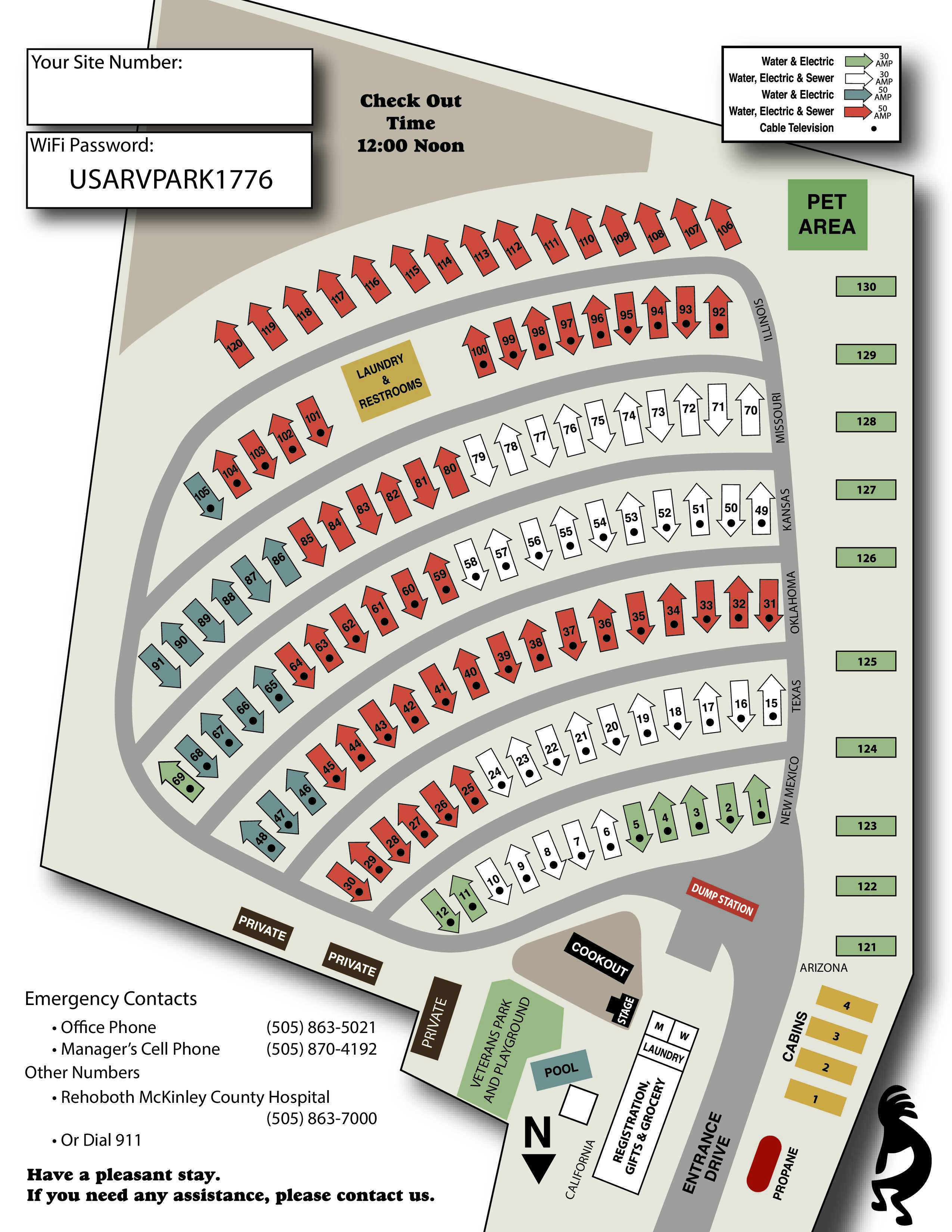 USA RV Park property map