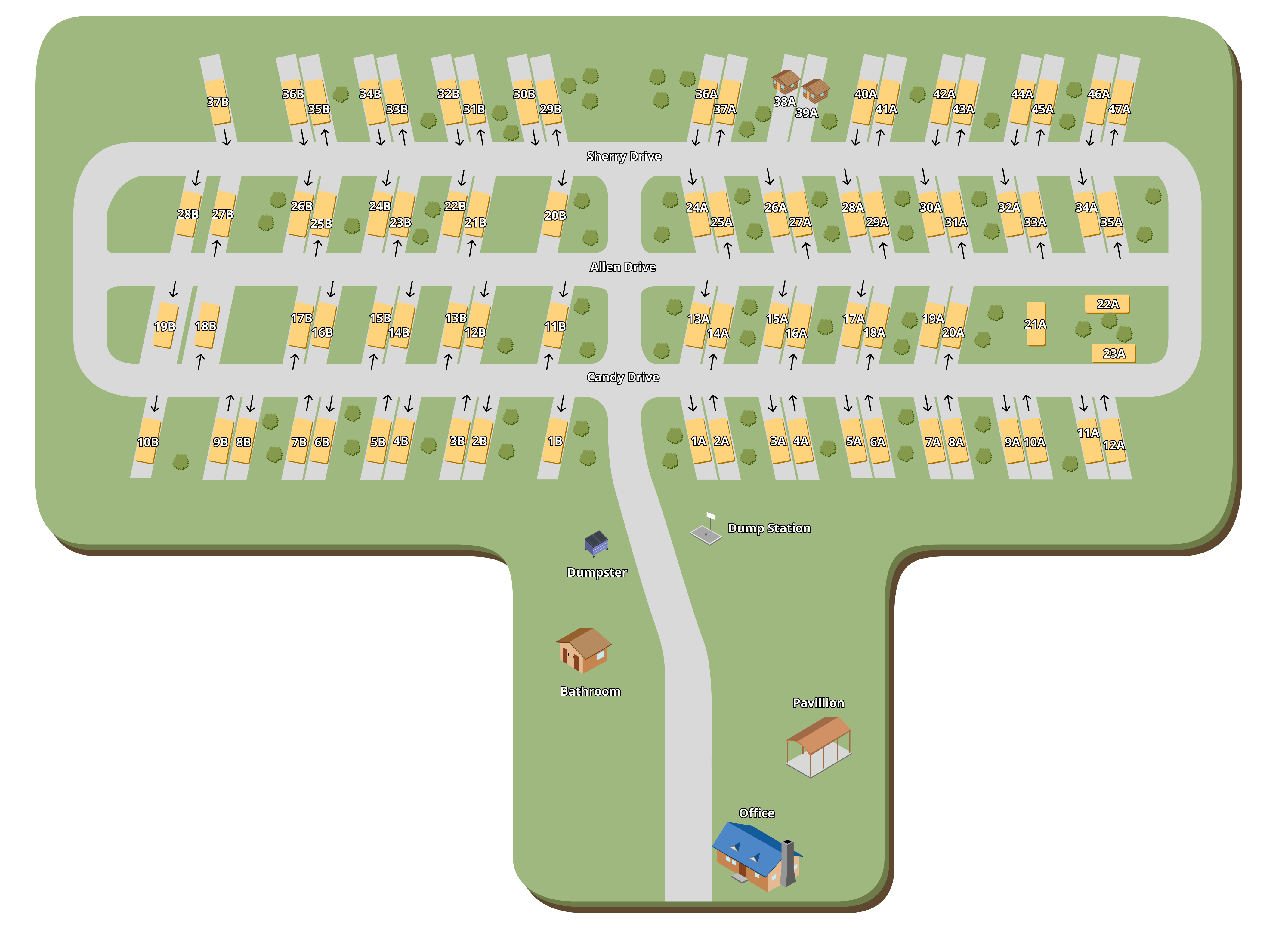 White Acres Campground property map